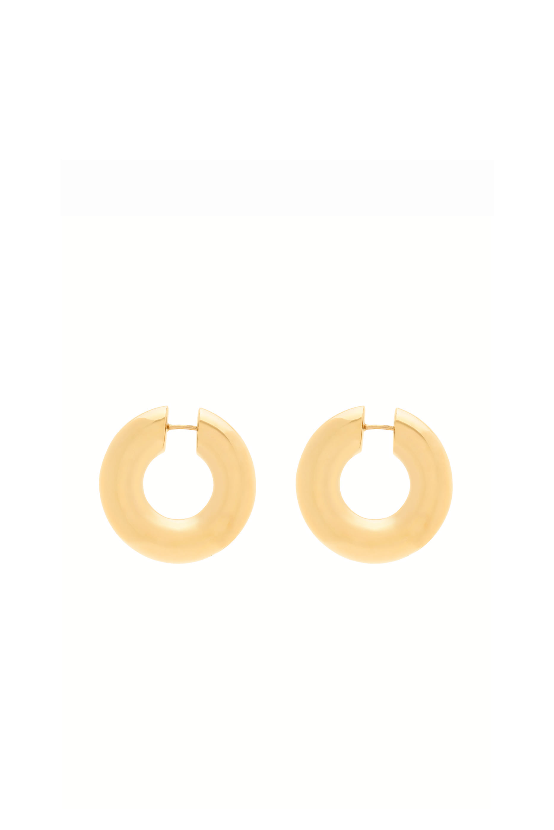 Tube Hoop Metal Earrings