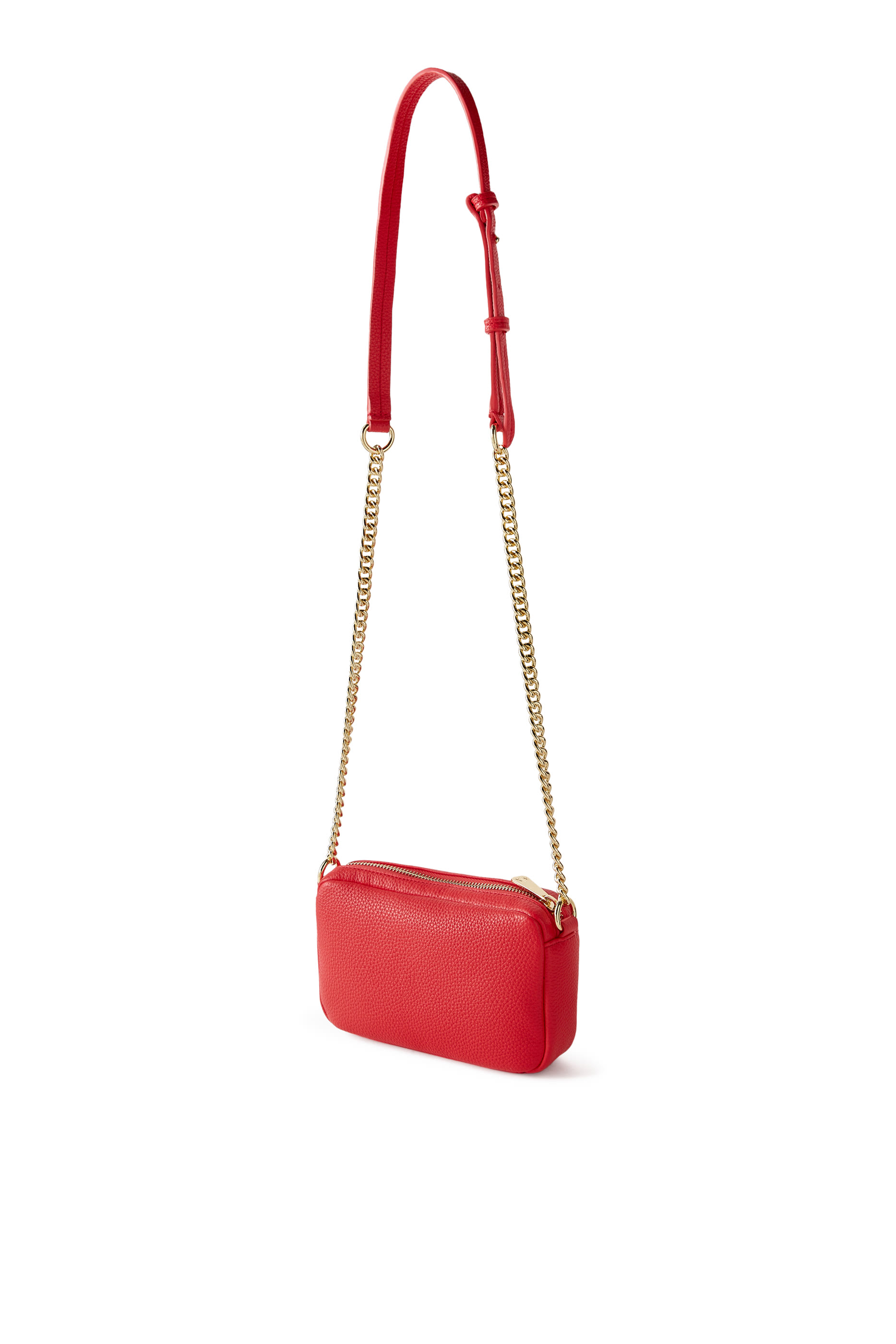 Monogram Logo and Chain Shoulder Strap Bag