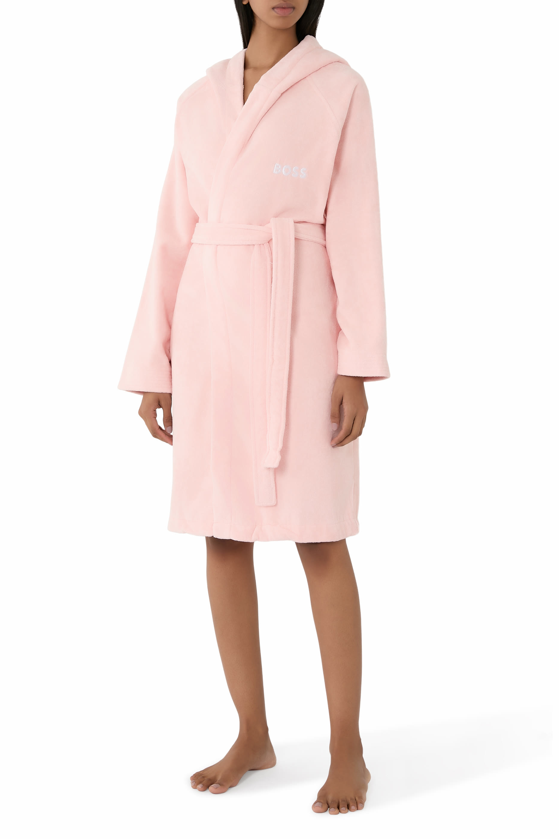 Plain Logo Bathrobe