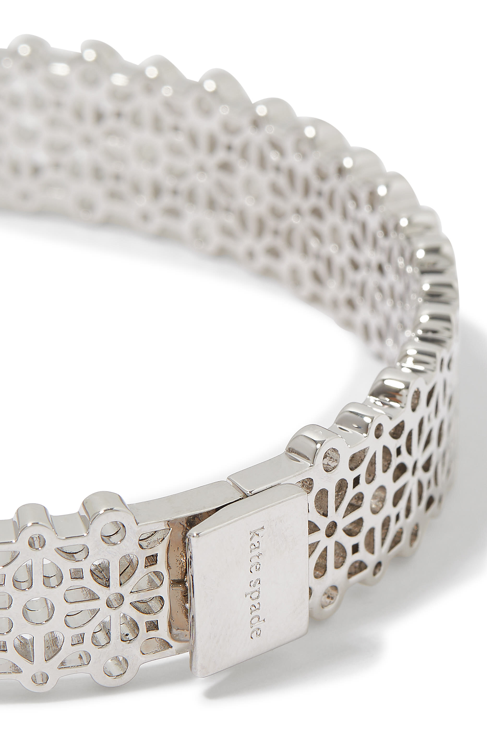 Spade Flower Lace Statement Bangle