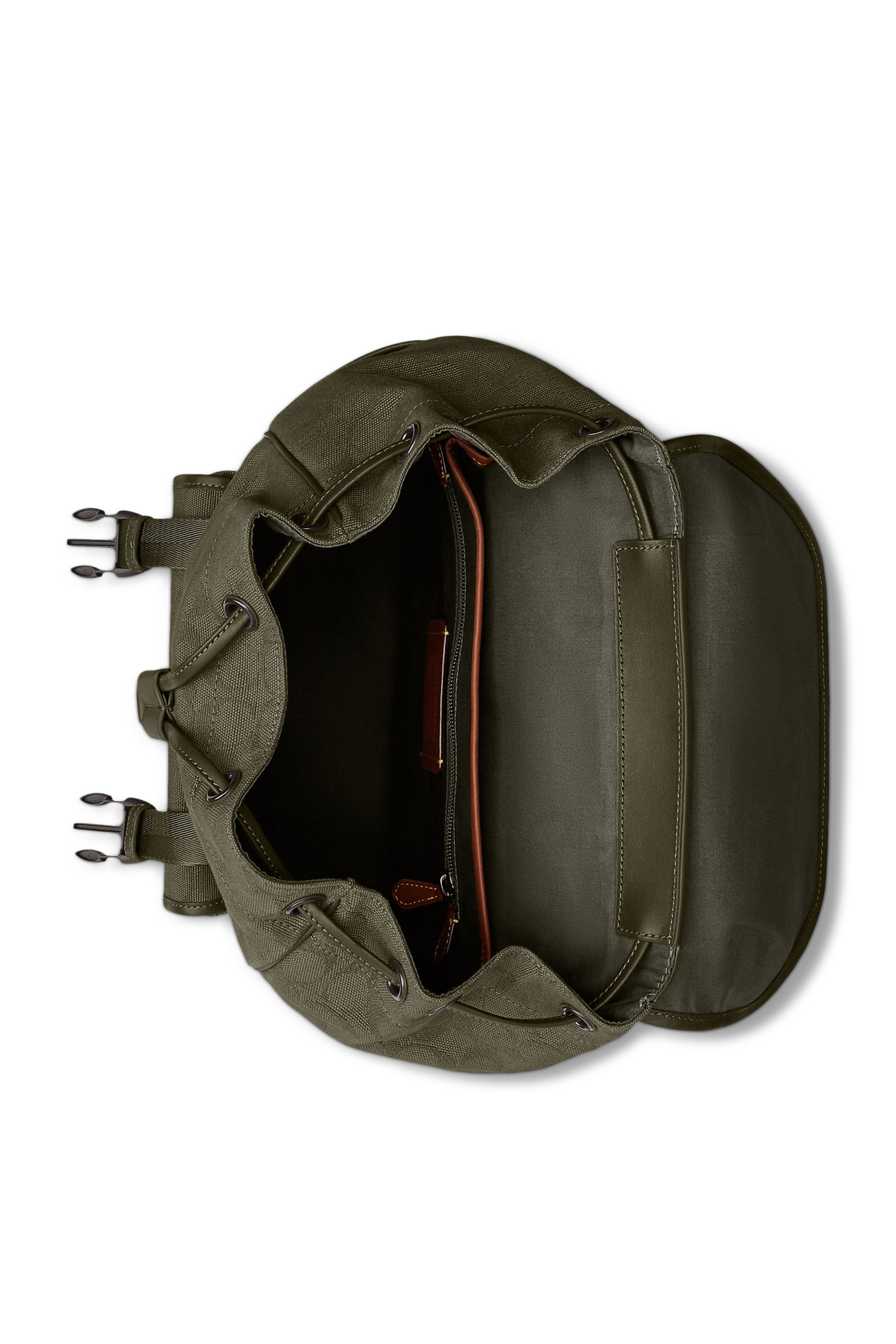 League Flap Backpack in Signature Cotton Jacquard