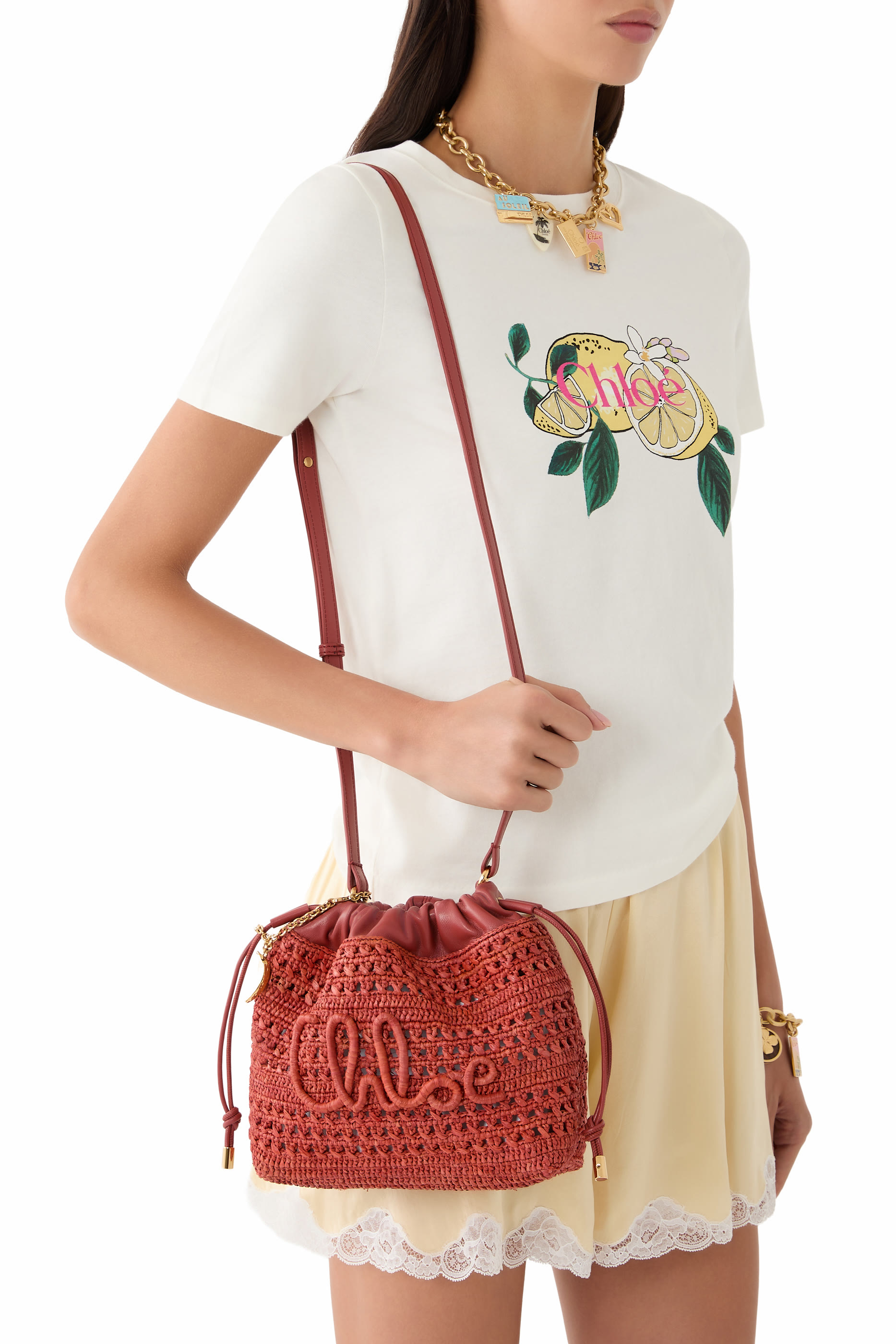 Mini Summer Banana Drawstring Shoulder Bag 
