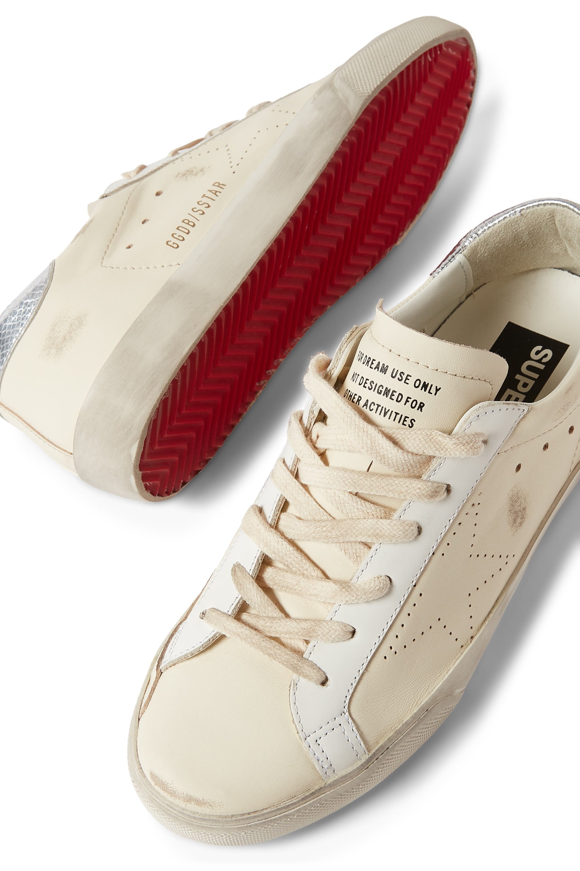 Super-Star Sneakers with Croc Metallic Heel Tab