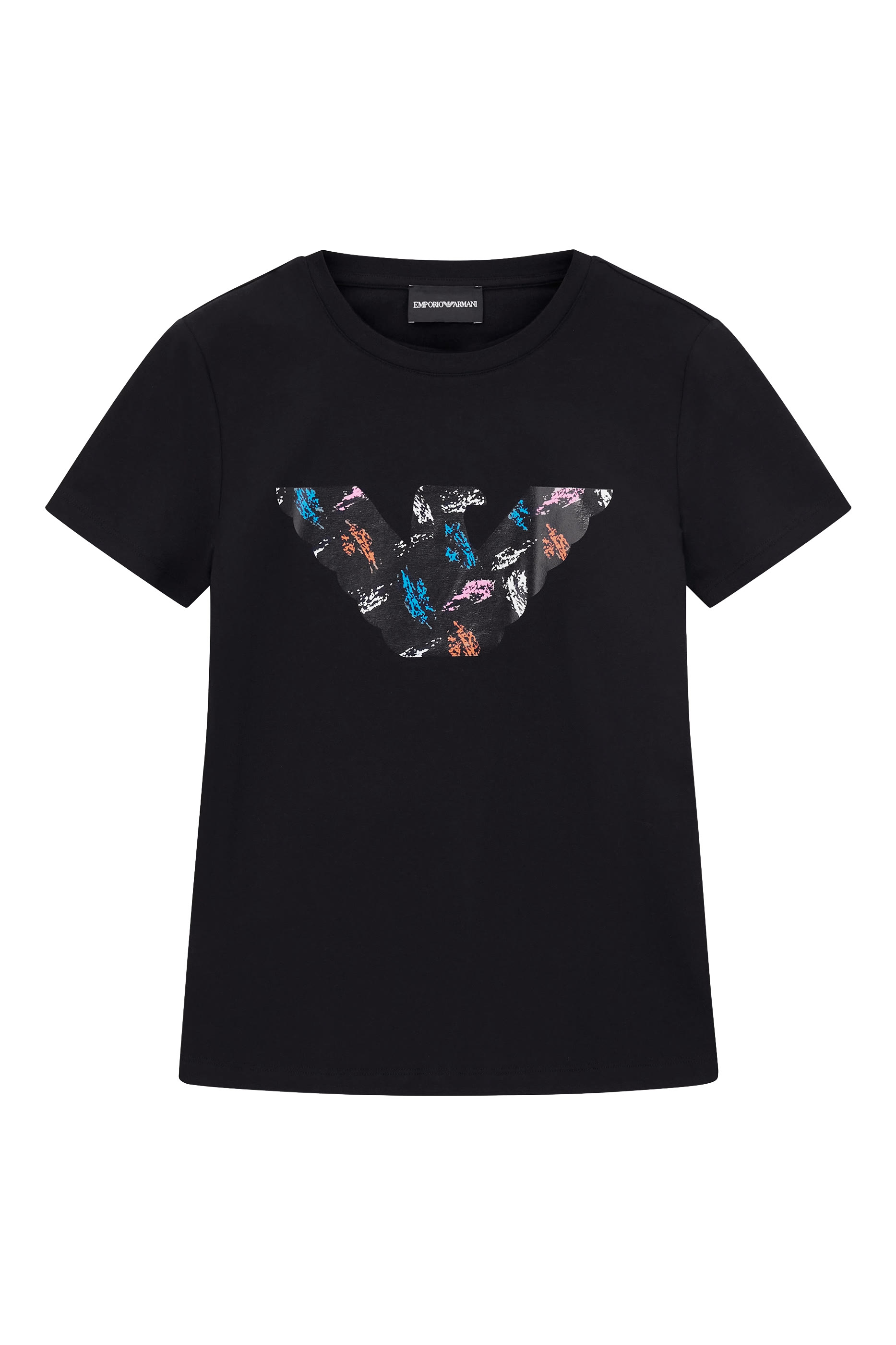 ASV Stretch-Jersey Slim-Fit T-Shirt with Oversized Eagle Pattern