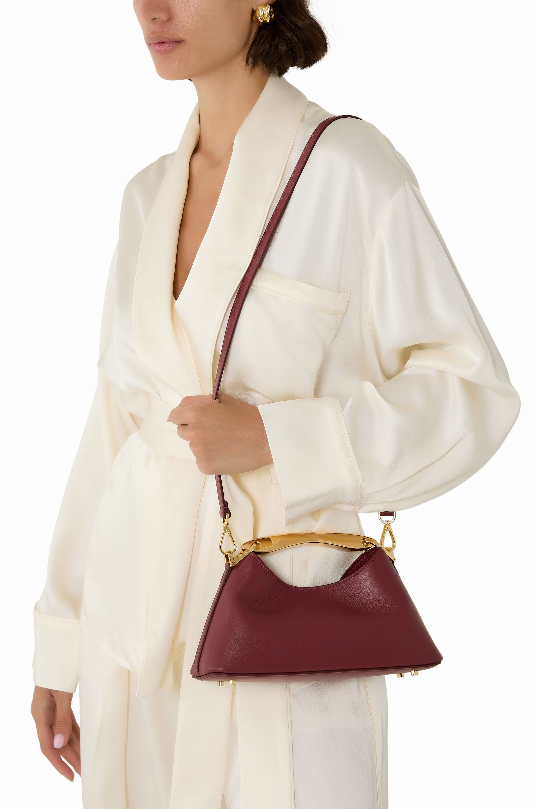 Mini Boomerang Leather Bag