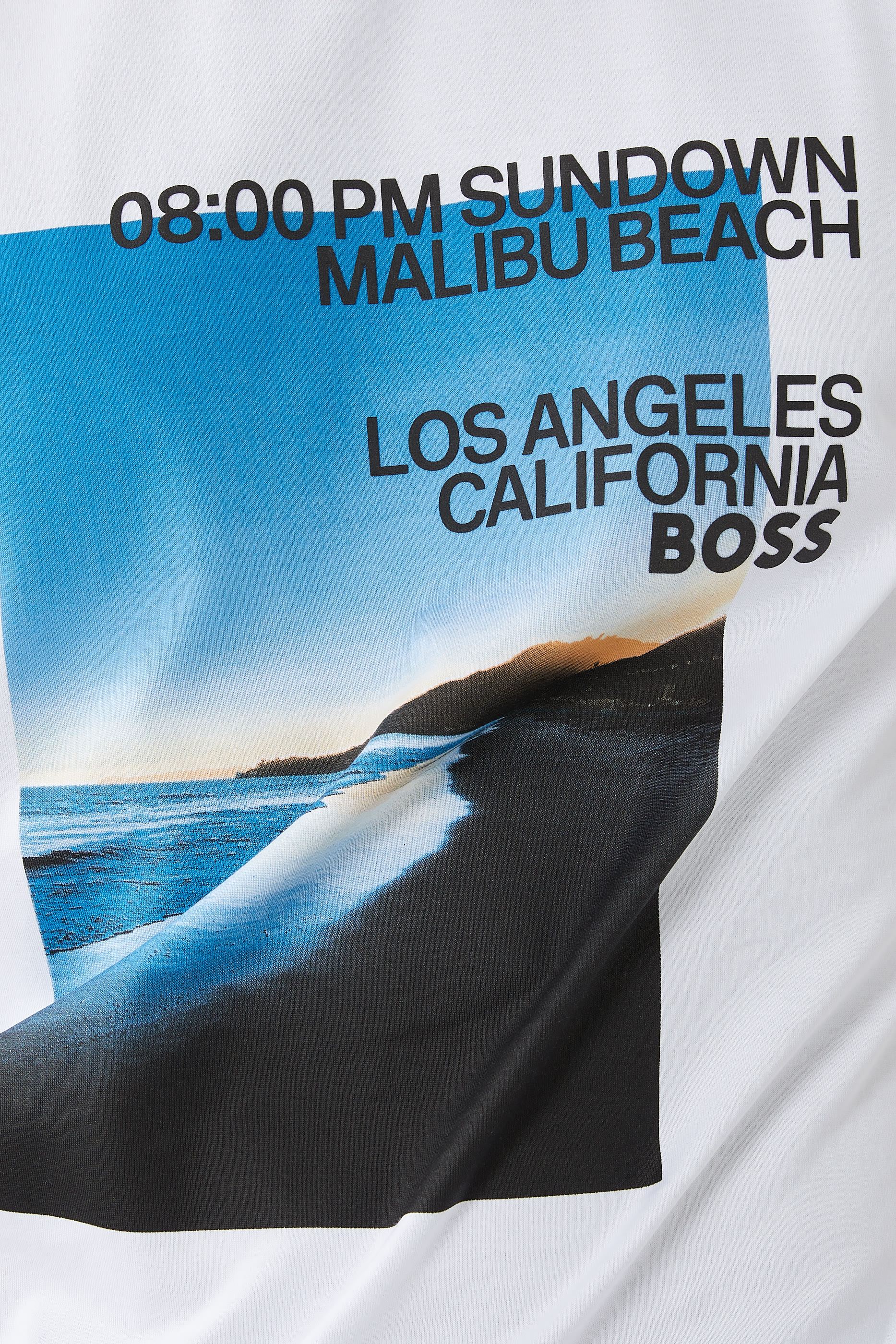 Photographic Beach Print T-Shirt