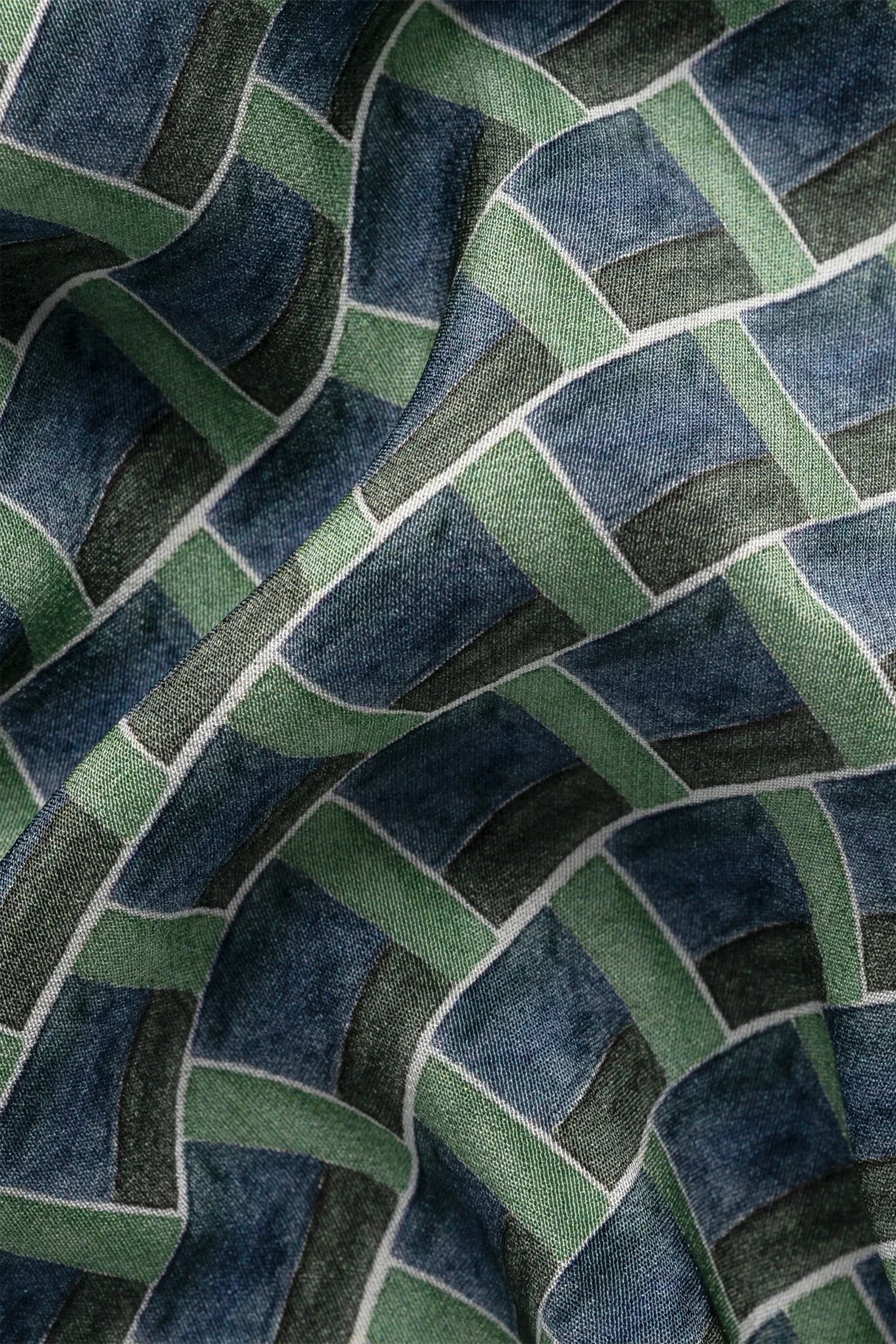 Geometrical Silk Bandana