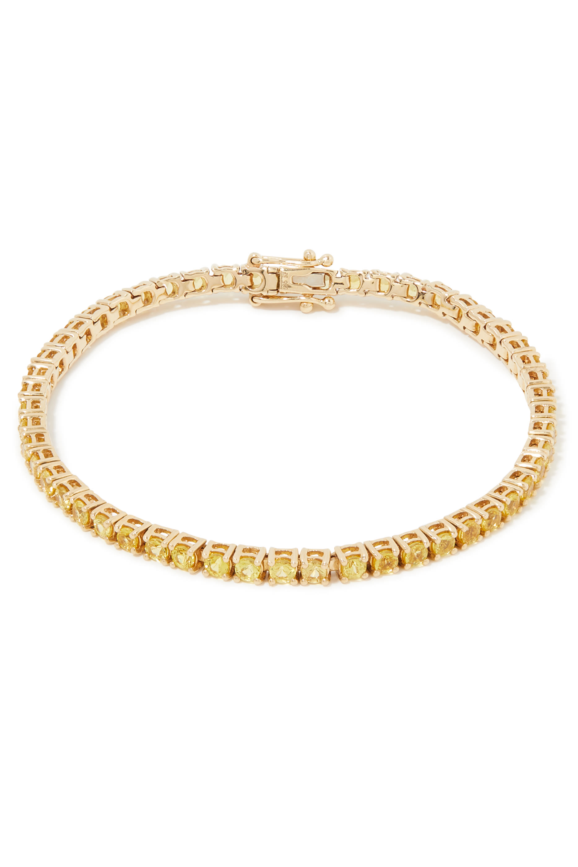 Thicc Yellow Sapphire Tennis Bracelet