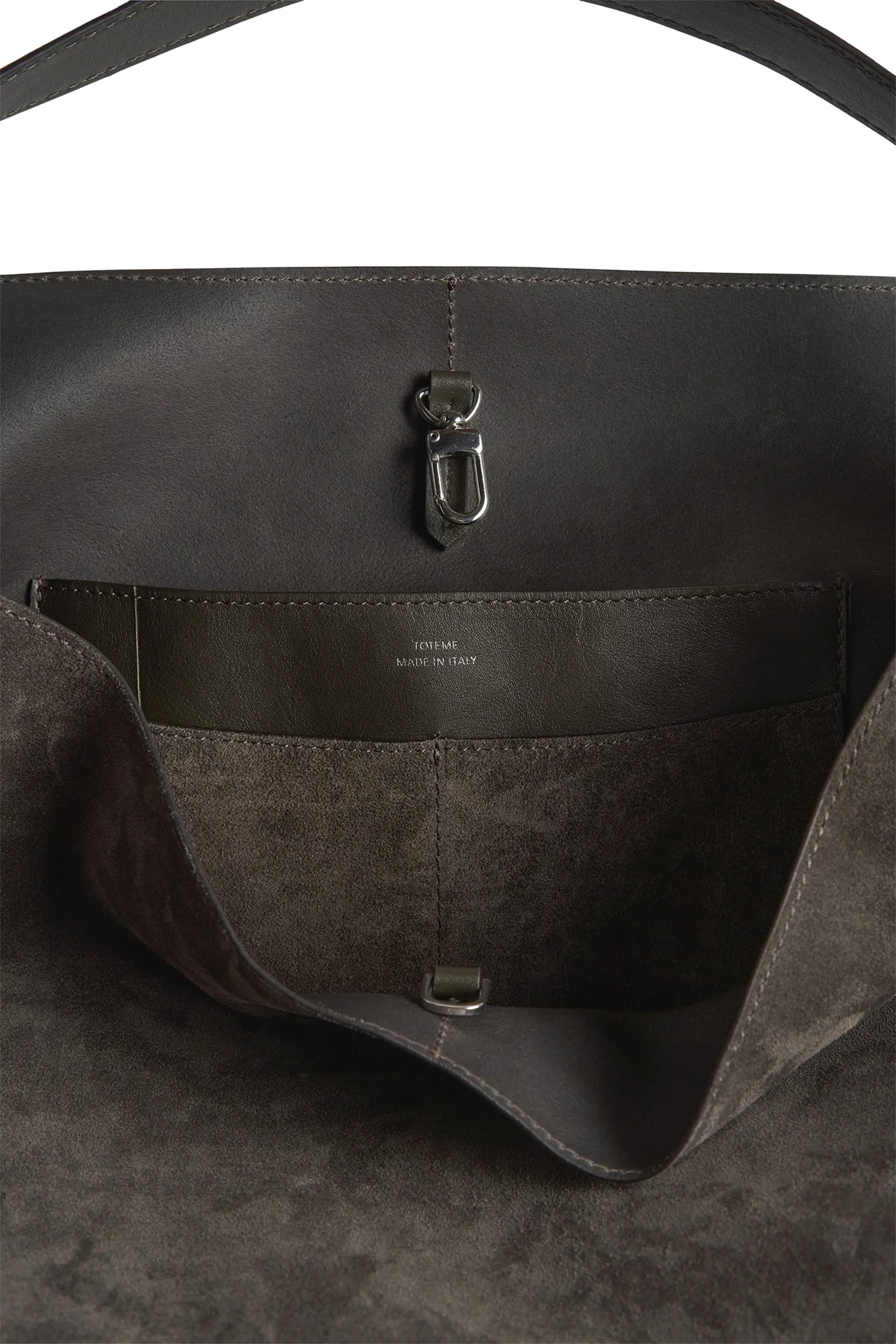 Belted Suede Tote Bag