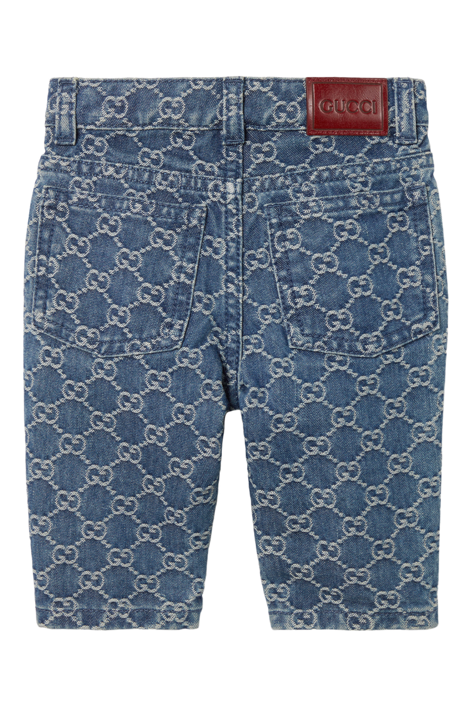 Kids GG Denim Jacquard Trousers