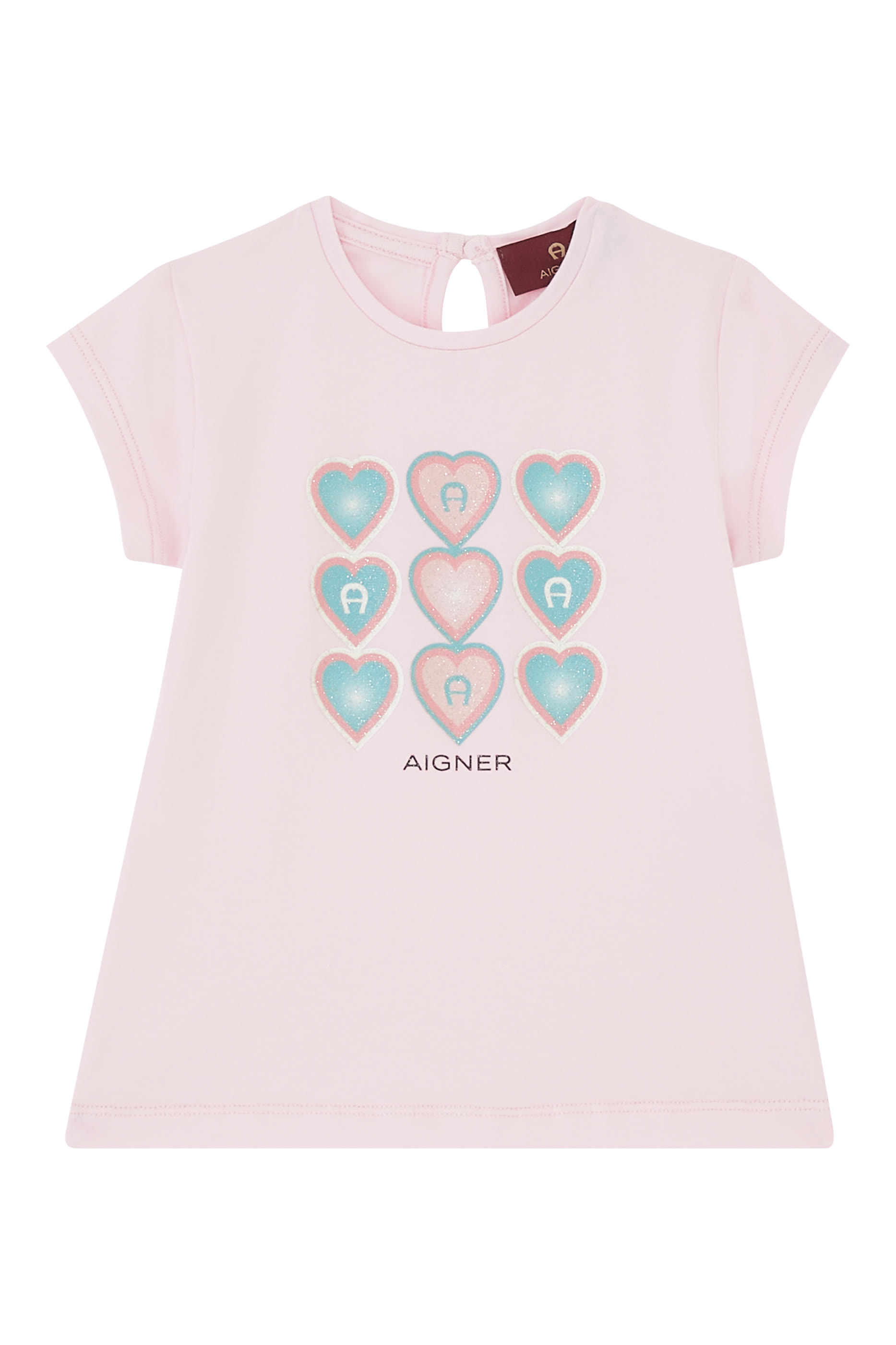 Kids Heart Print T-Shirt