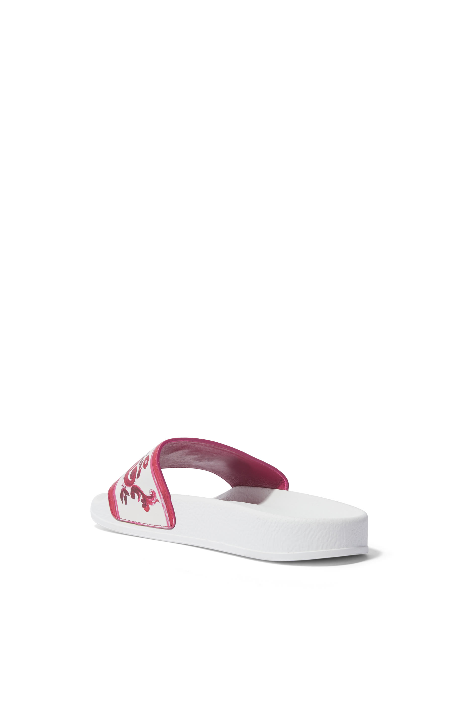 Kids Printed Calfskin Beach Slides