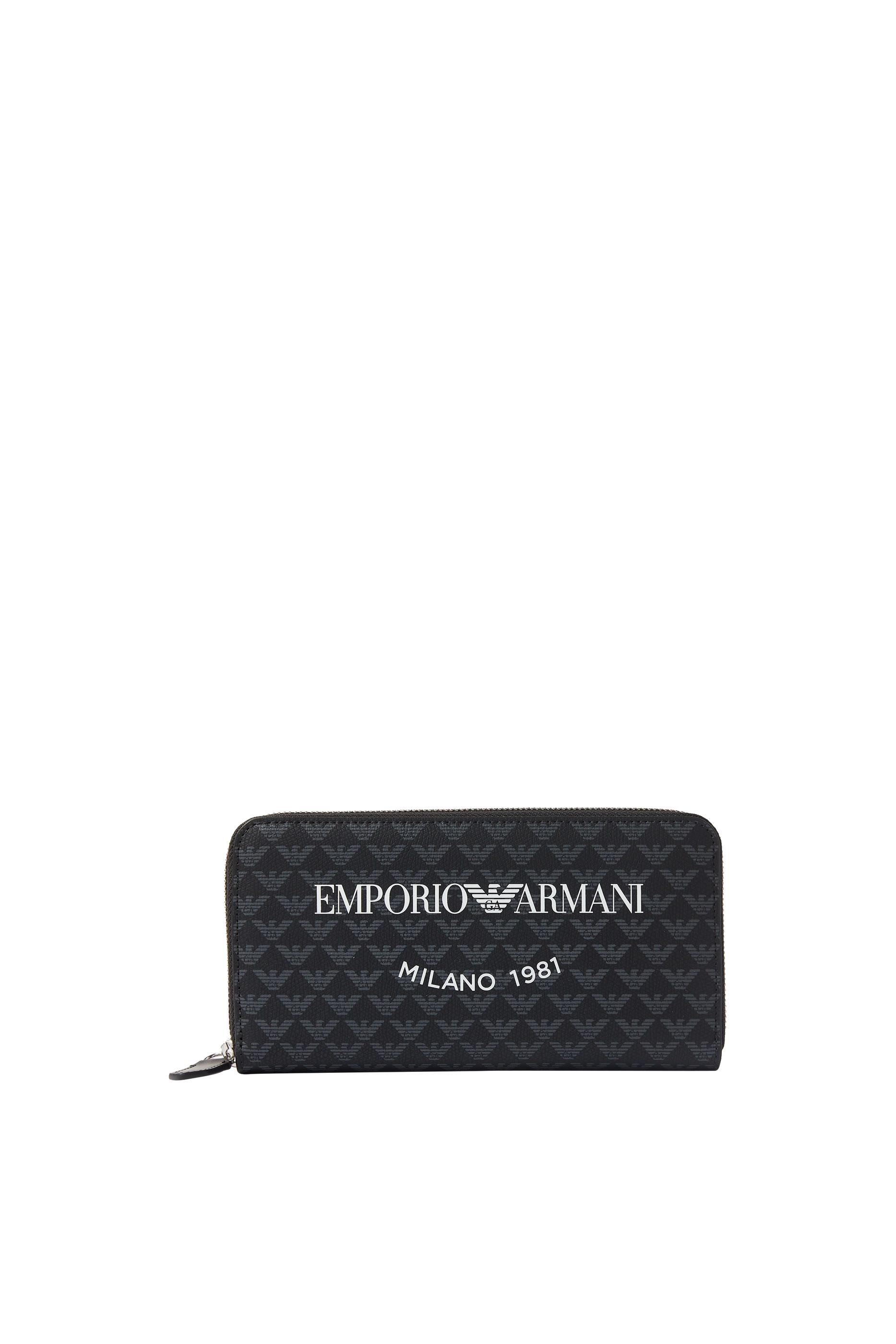 Logo Printed Zip Wallet