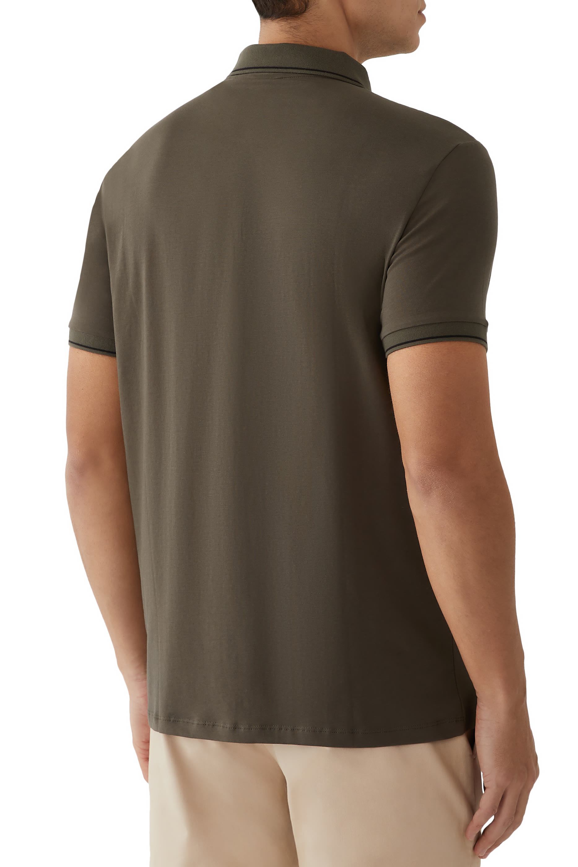 Contrasting Logo Polo Shirt