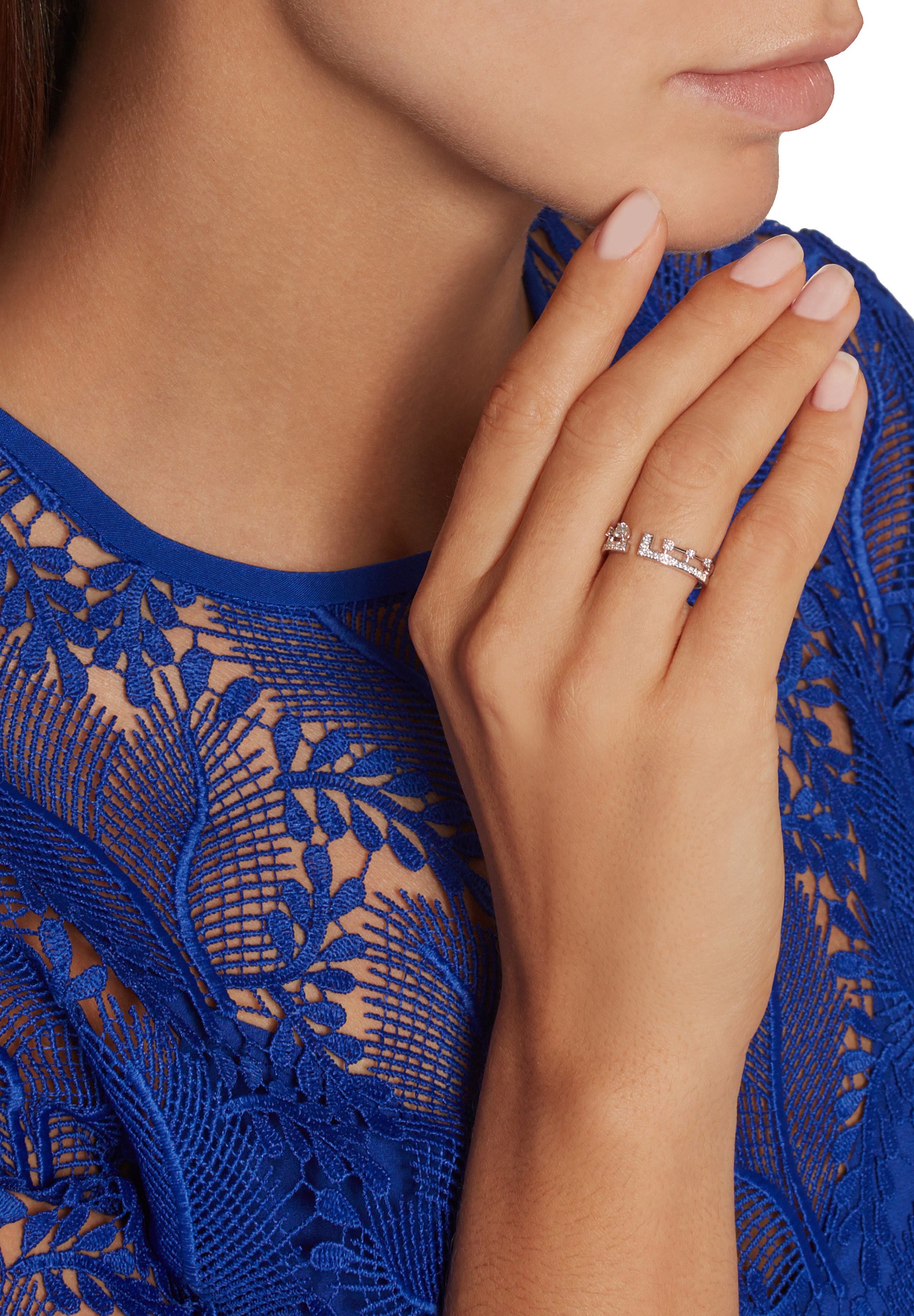 Avenues Asymmetrical Diamond Ring