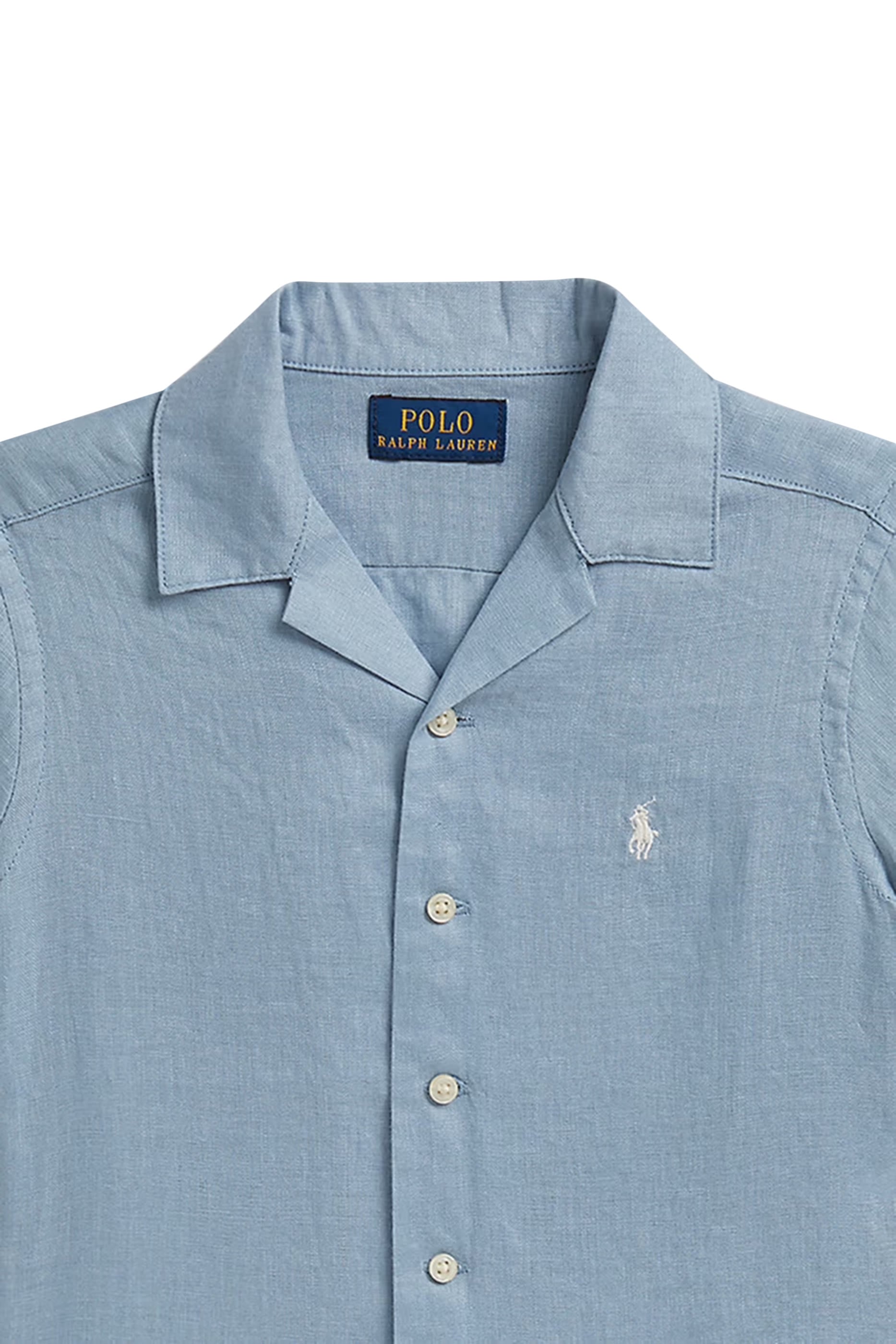 Kids Linen Camp Shirt