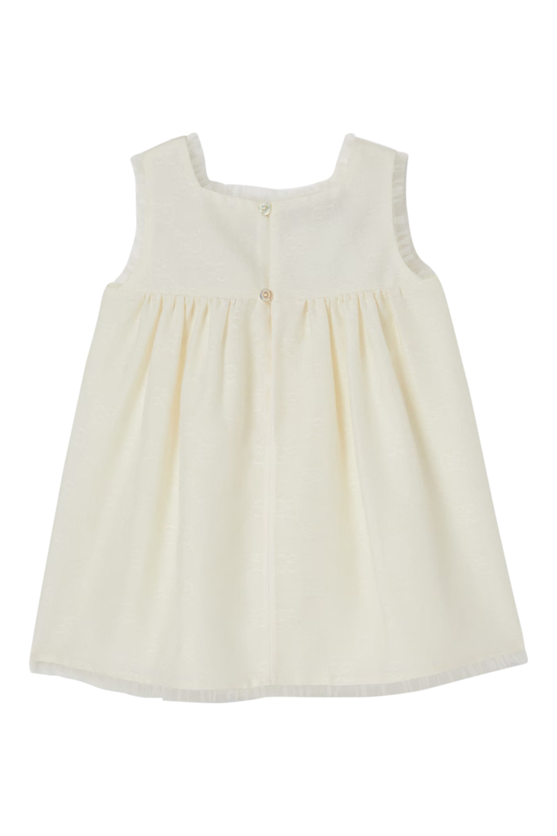 Kids GG Cotton Dress with Web