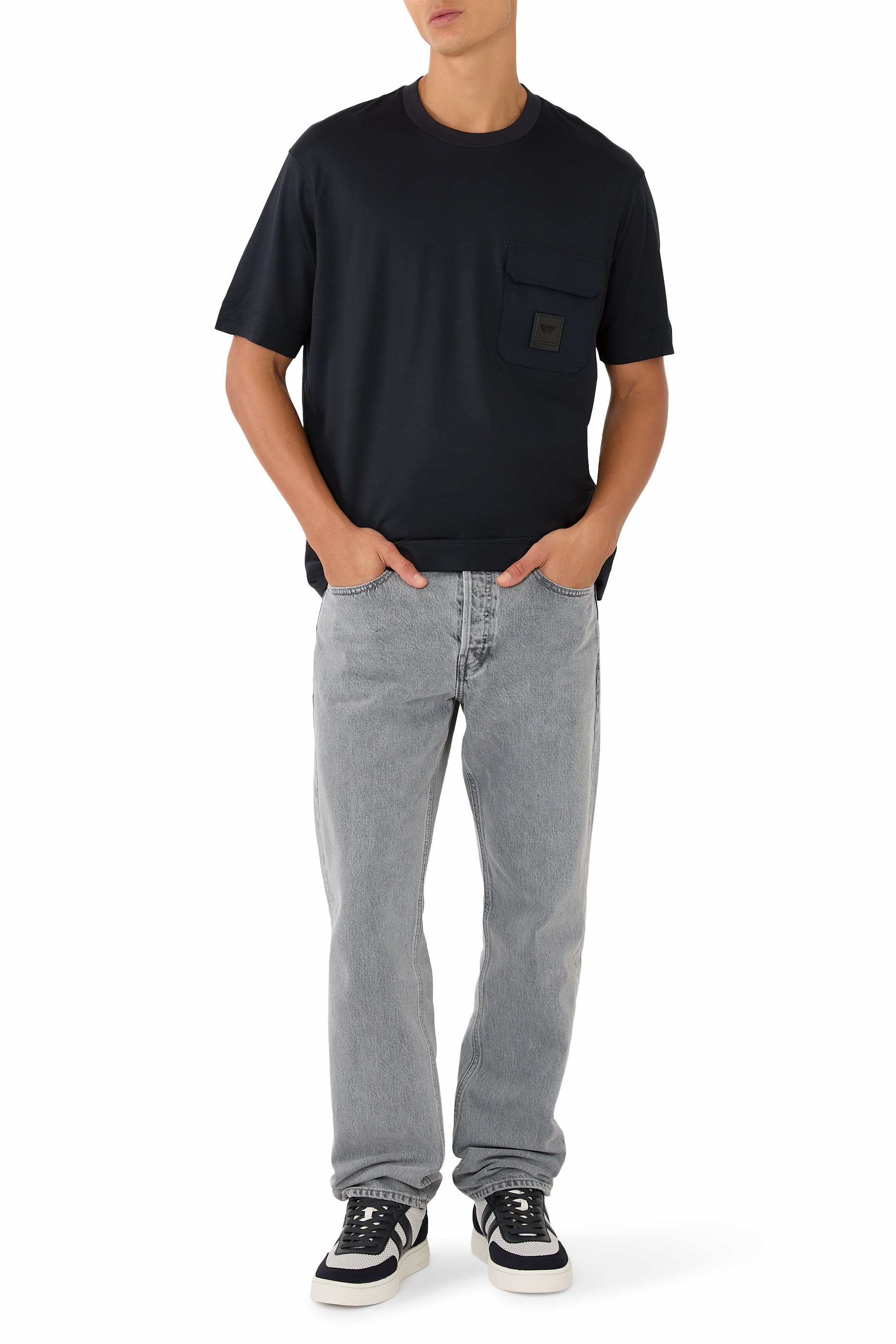 Logo Patch Pocket Regular Fit T-Shirt