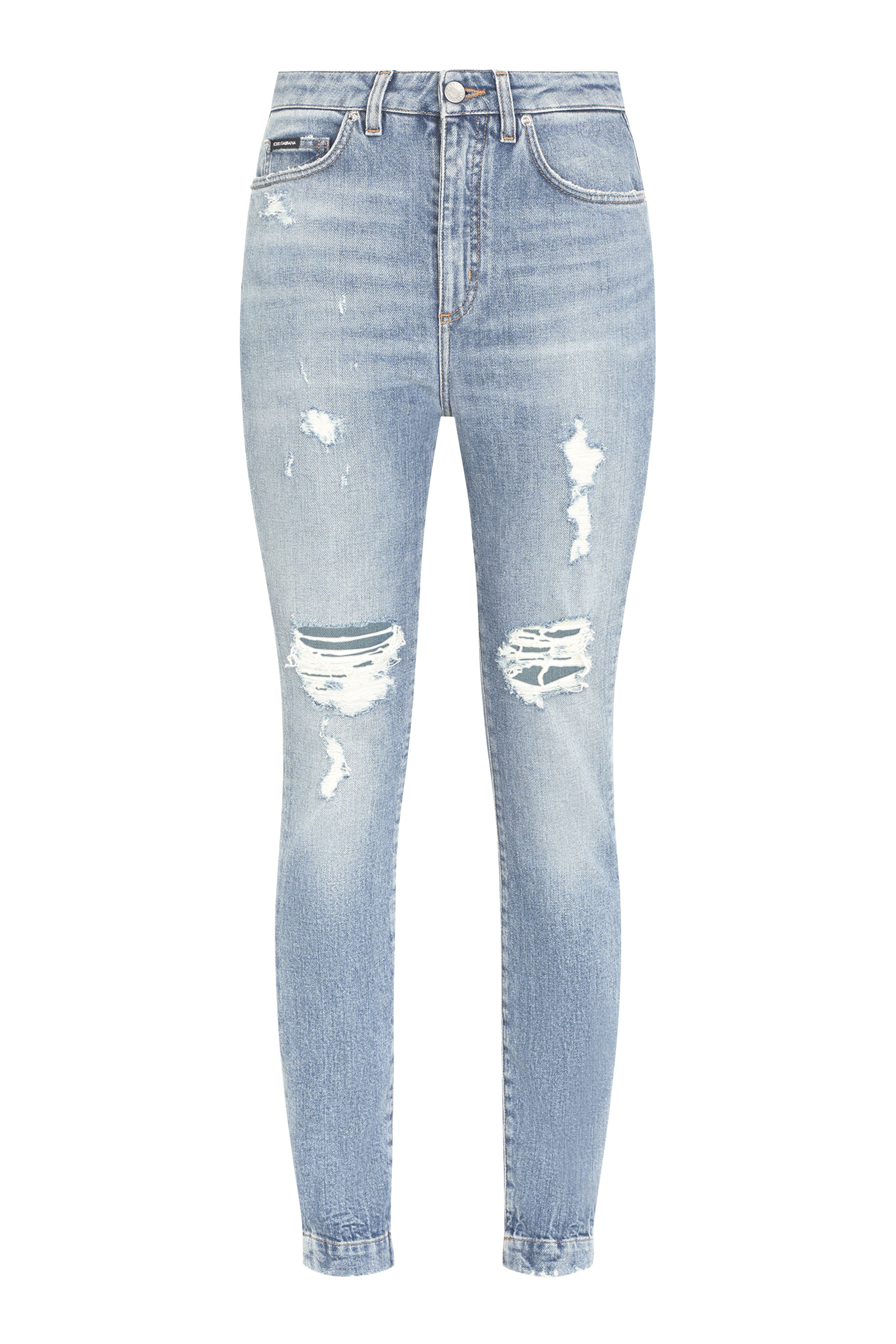 Stretch Denim Audrey Jeans with Rips