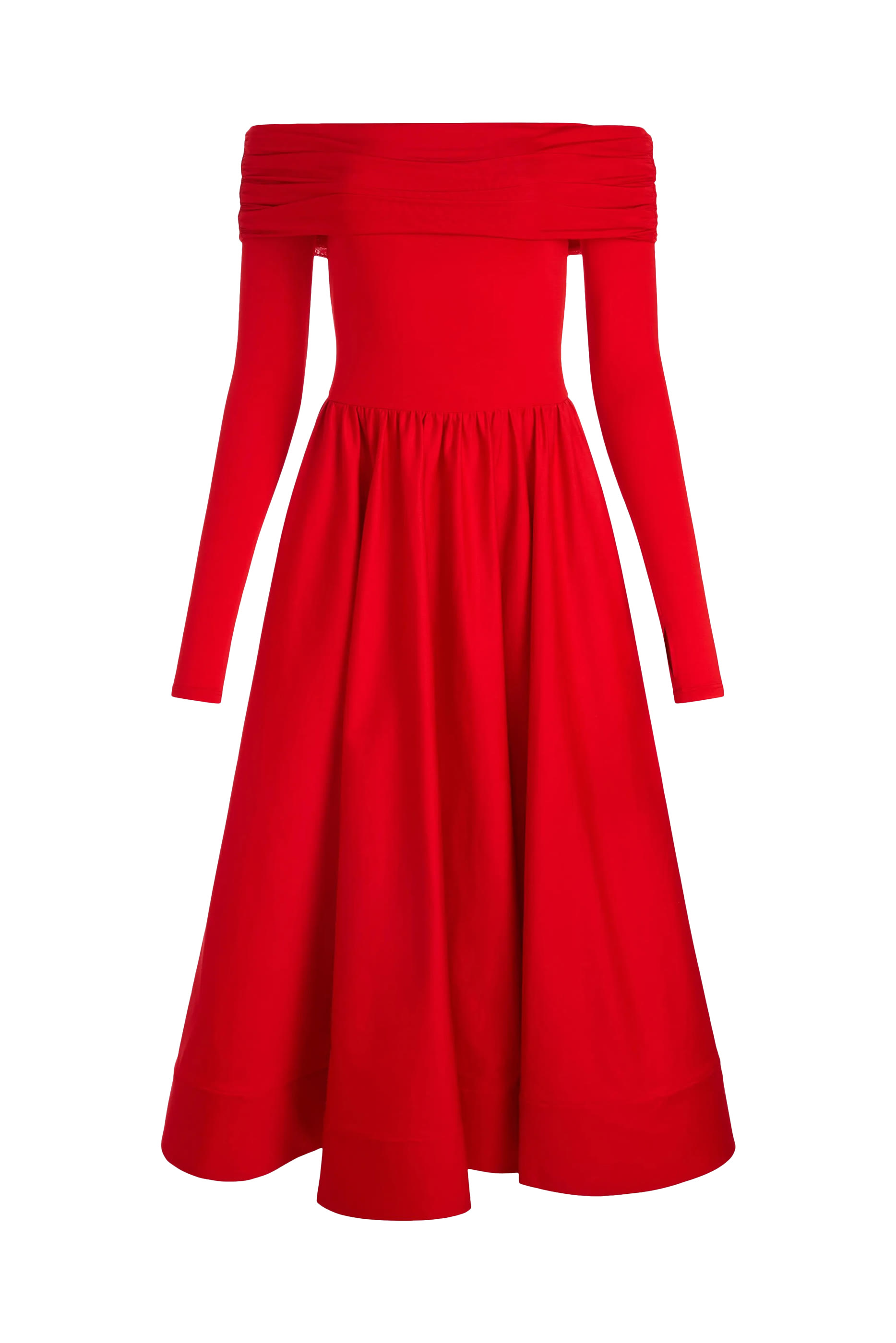 Chara Off-Shoulder Midi Dress