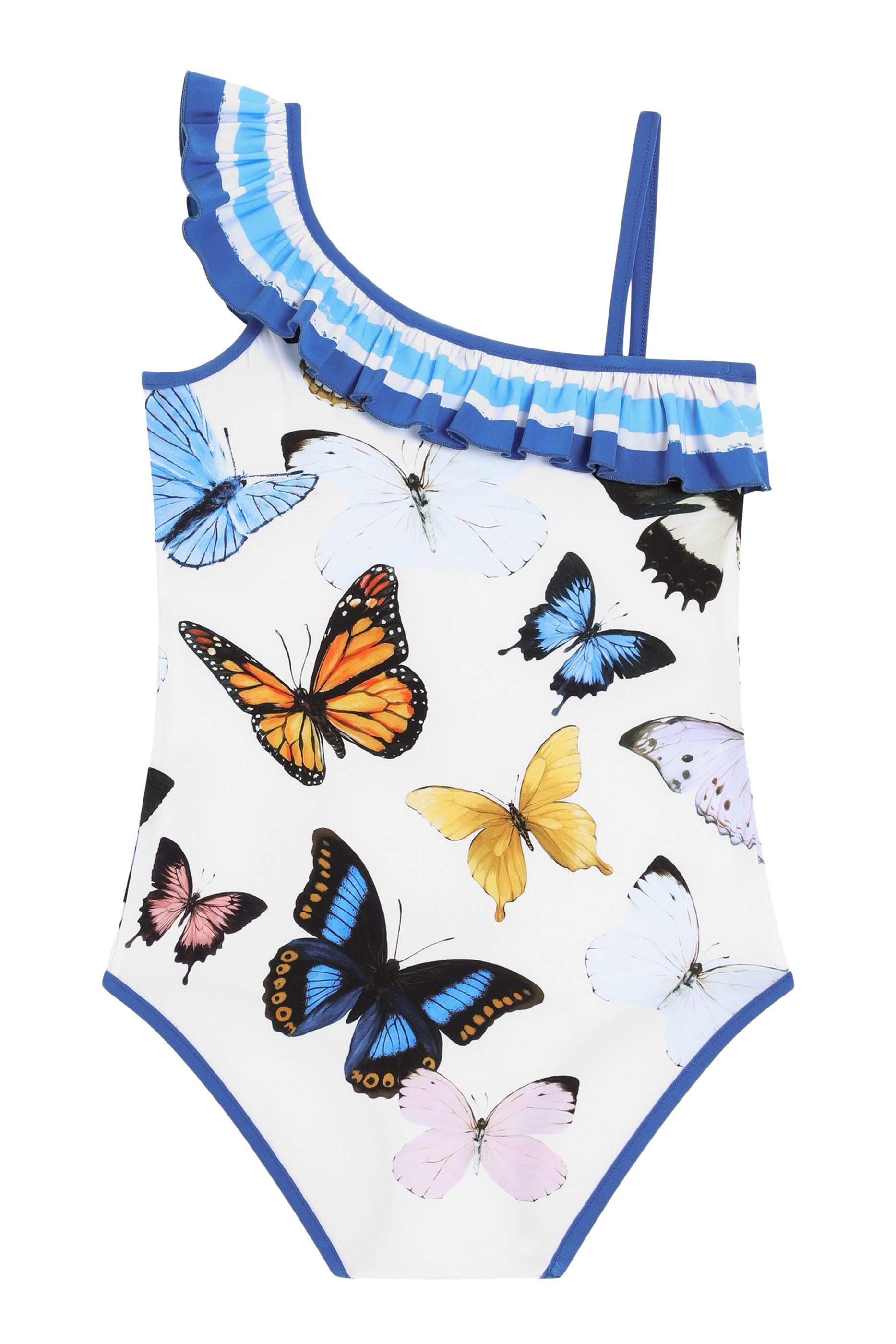 Kids Butterfly Print One-Piece Swimsuit