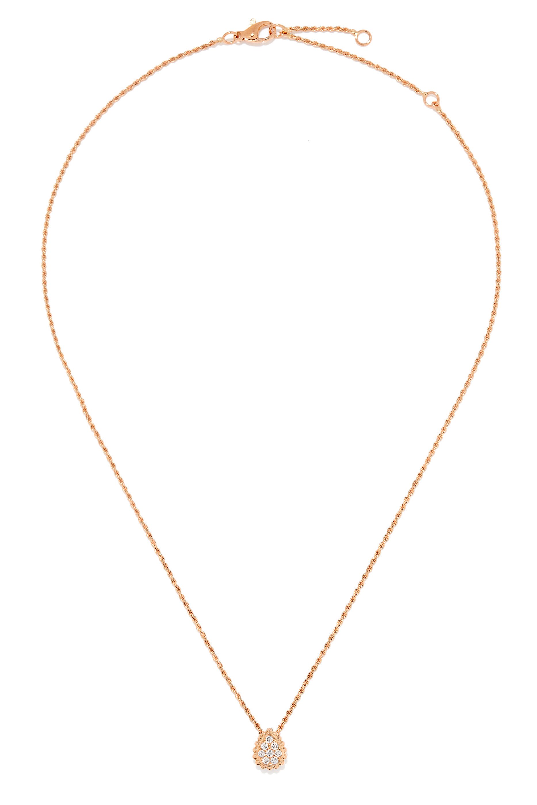 Serpent Boh&egrave;me XS Motif Pendant, 18k Pink Gold & Diamonds
