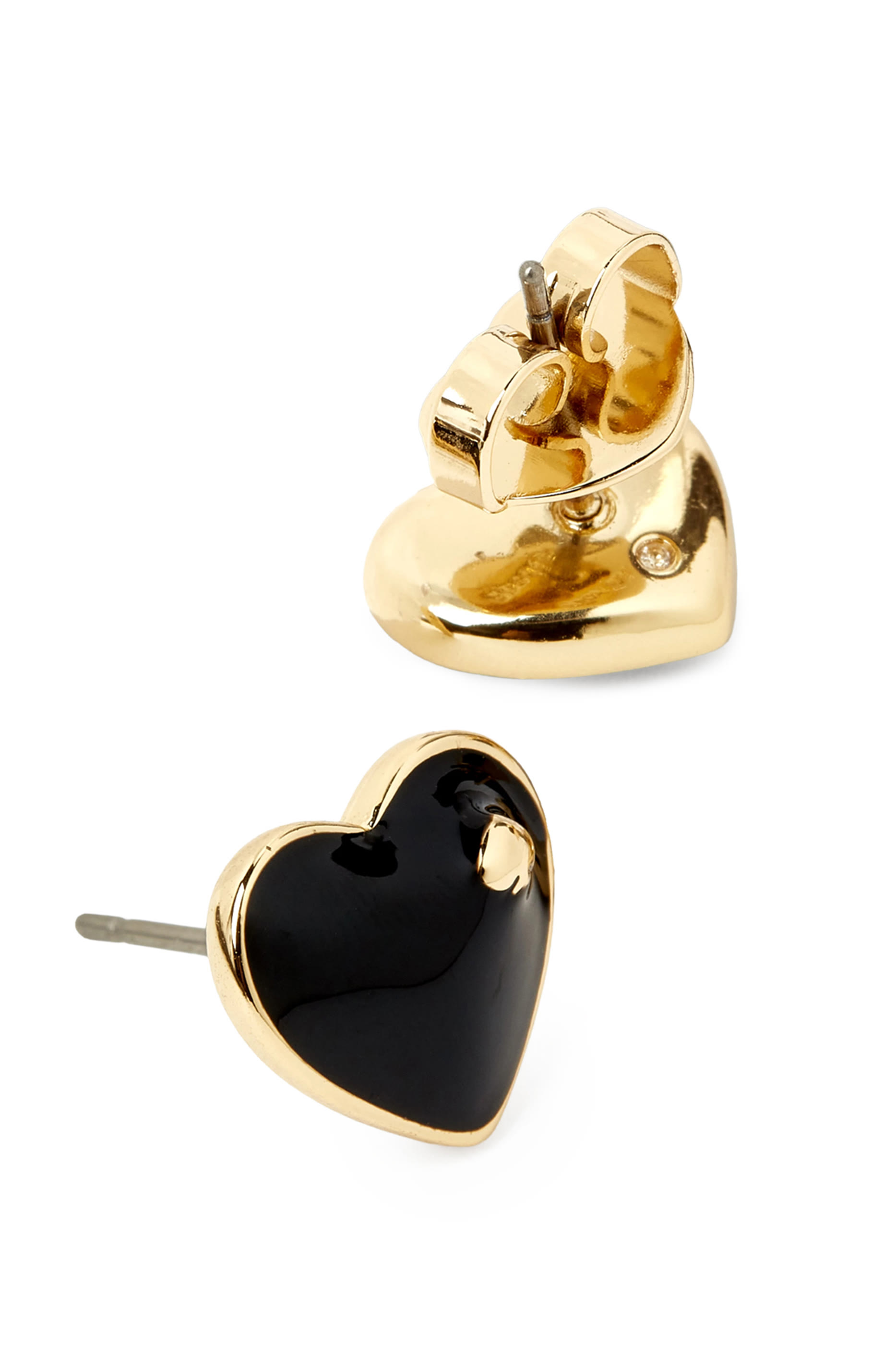 Heart and Spade Studs, Titanium Posts & Enamel