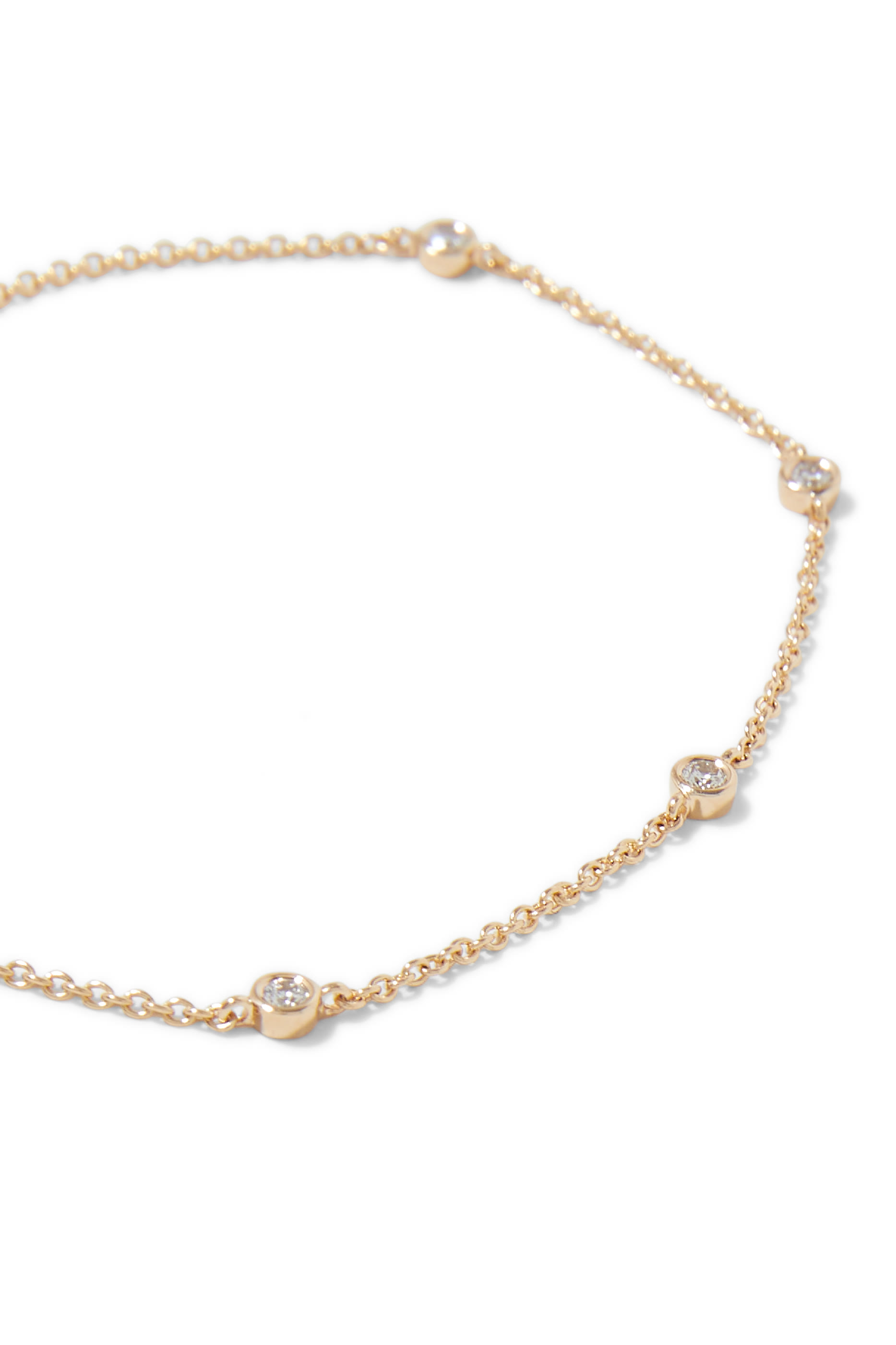 Fine Floating Diamond Bracelet, 14K Yellow Gold & Diamonds