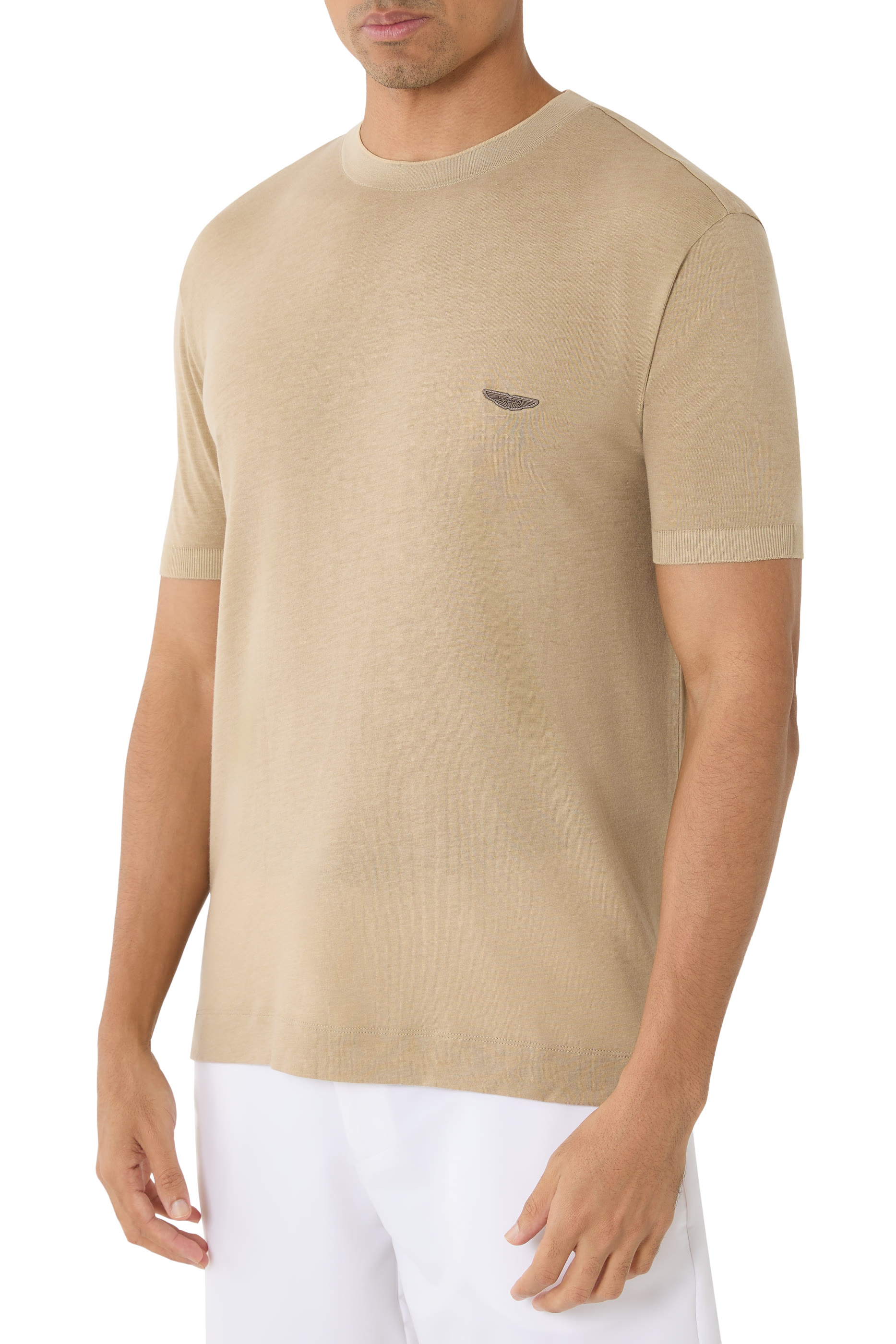 x Aston Martin T-Shirt with Nubuck Logo