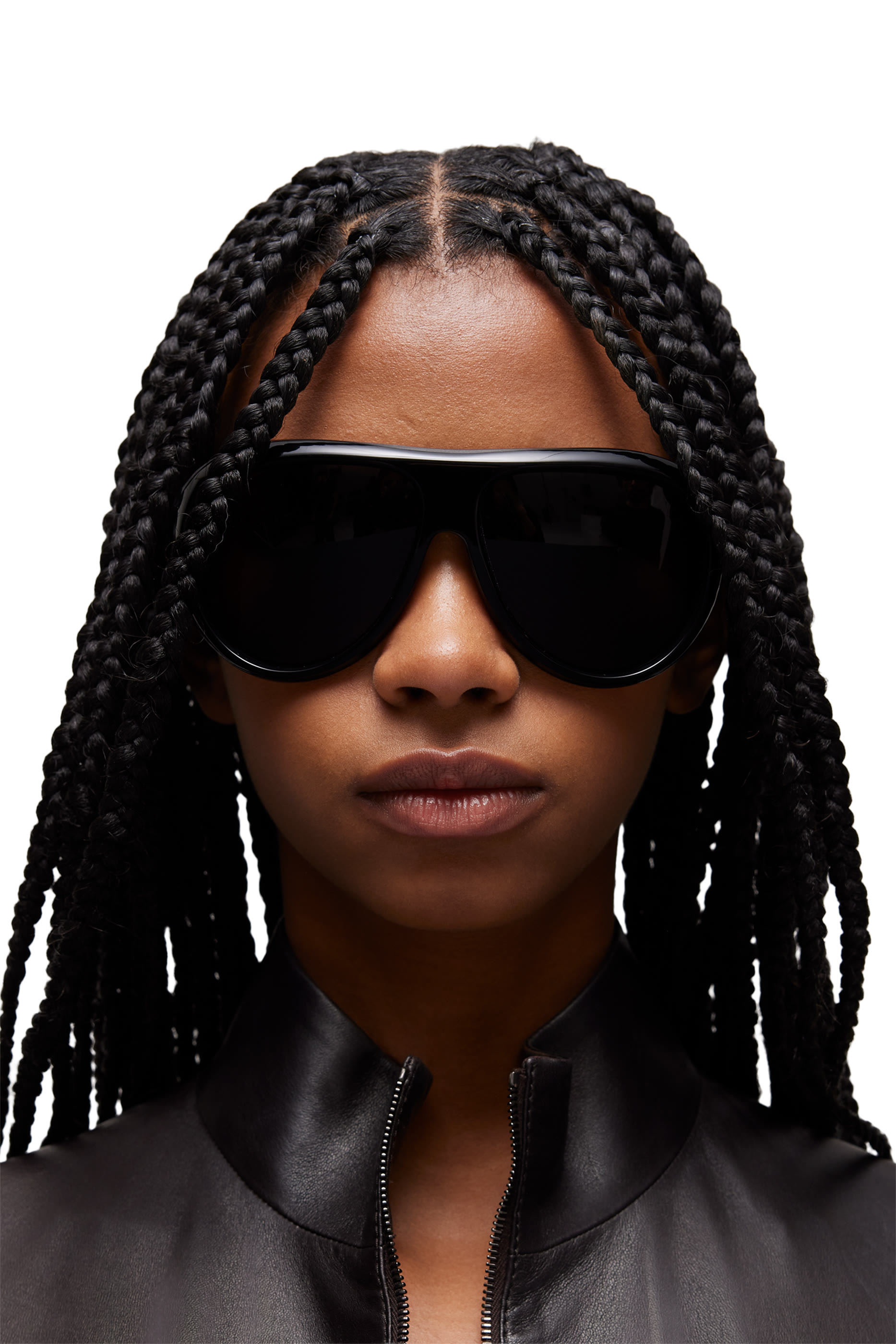 Rectangular-Frame Sunglasses 