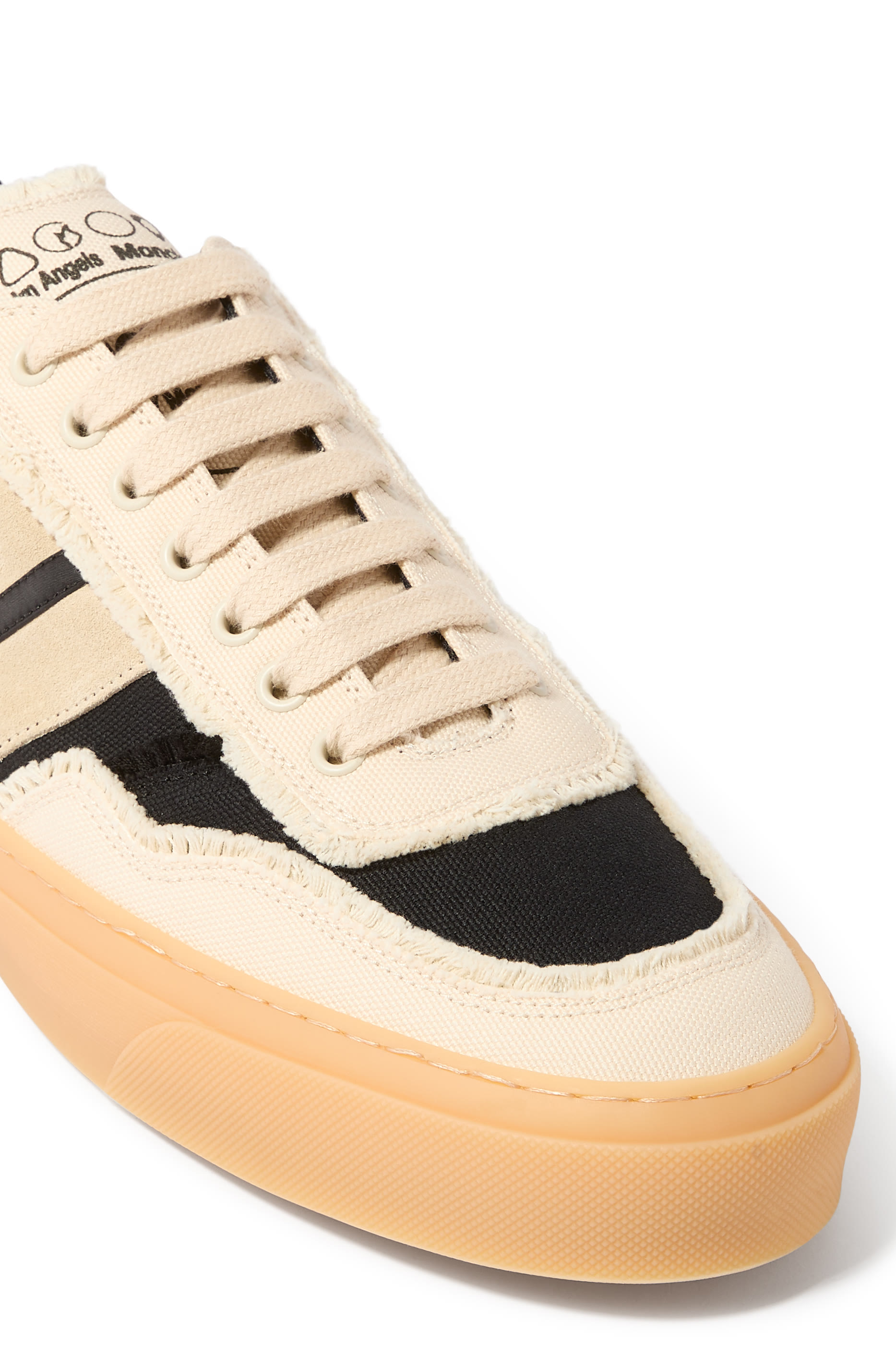 Moncler x Monaco2 Canvas & Suede Sneakers
