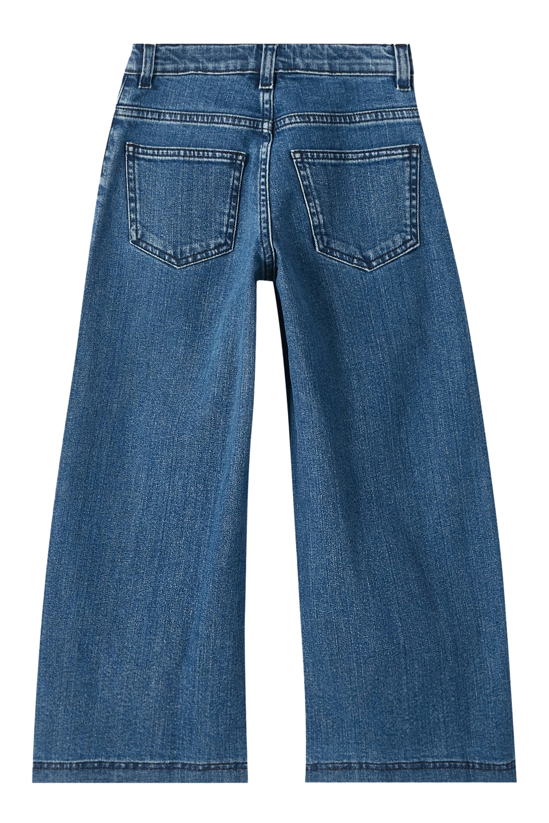 Kids Sequinned Logo Wide Pants