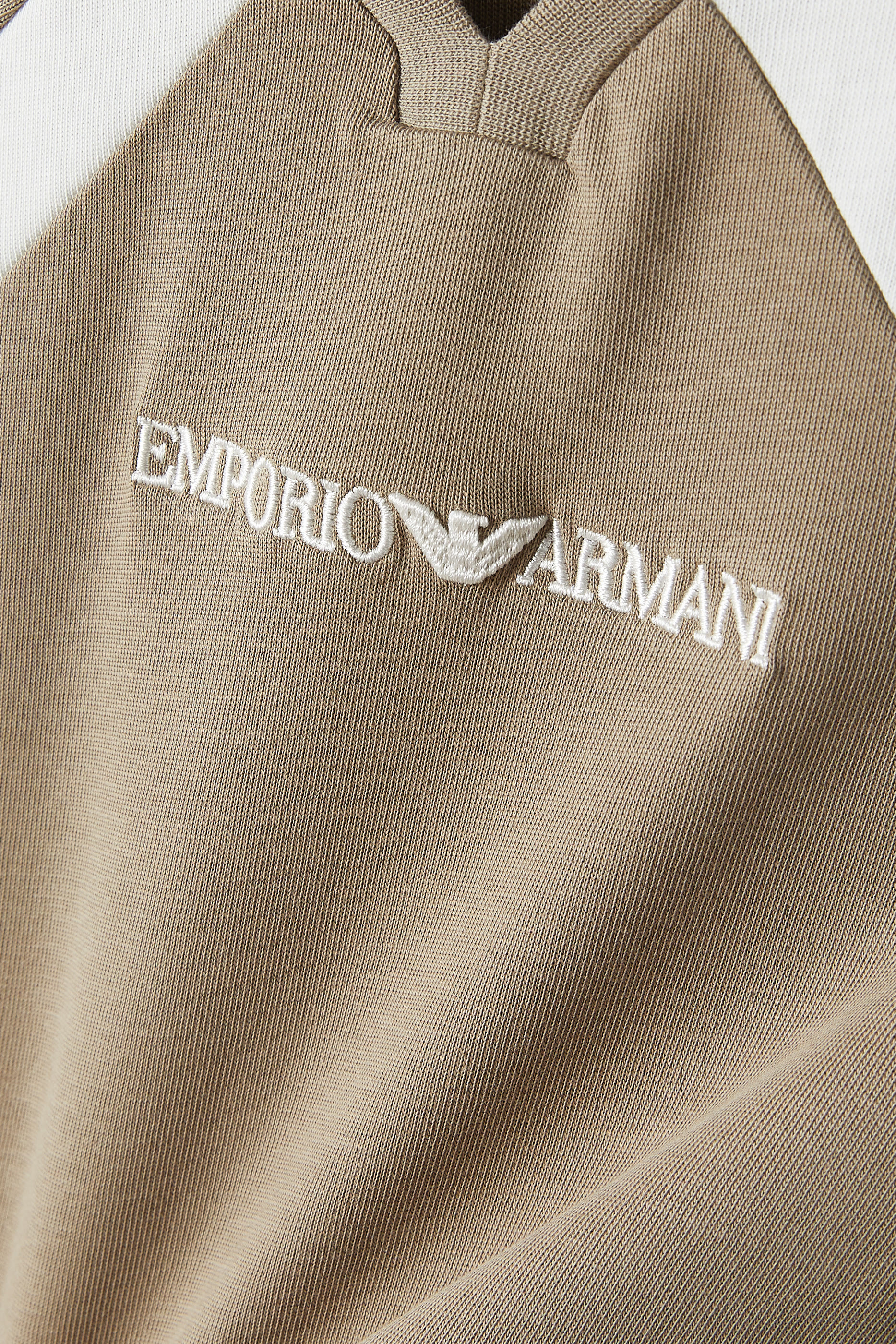 Kids Color Block EA Text Logo Shirt