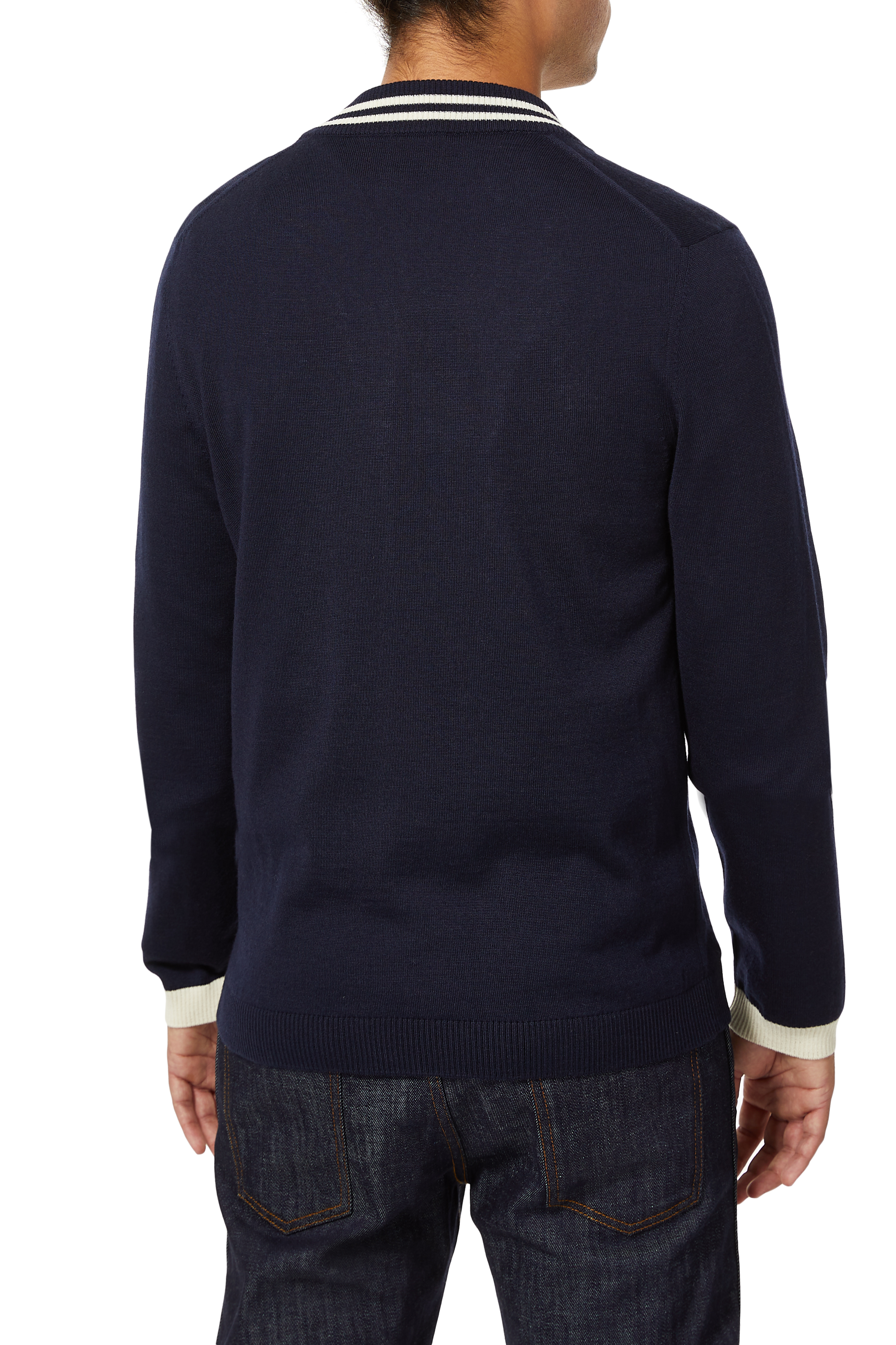 Bee-Patch Wool Cardigan