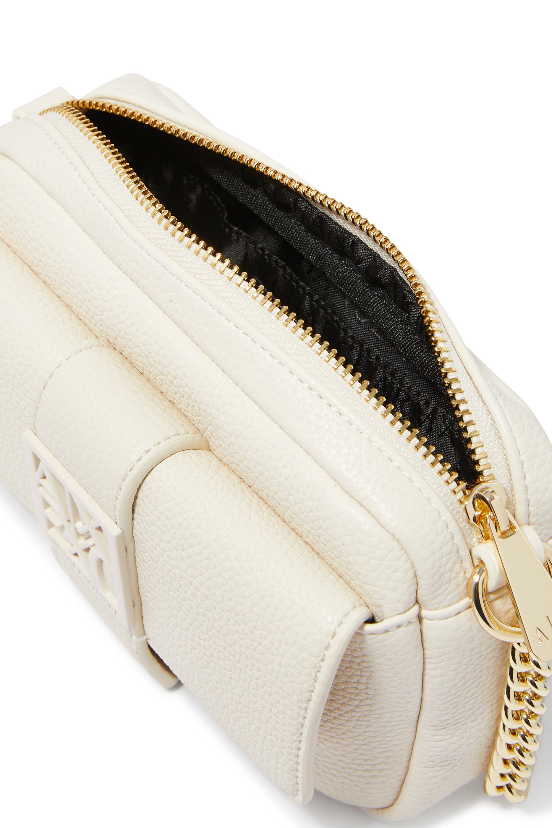 Monogram Logo and Chain Shoulder Strap Bag