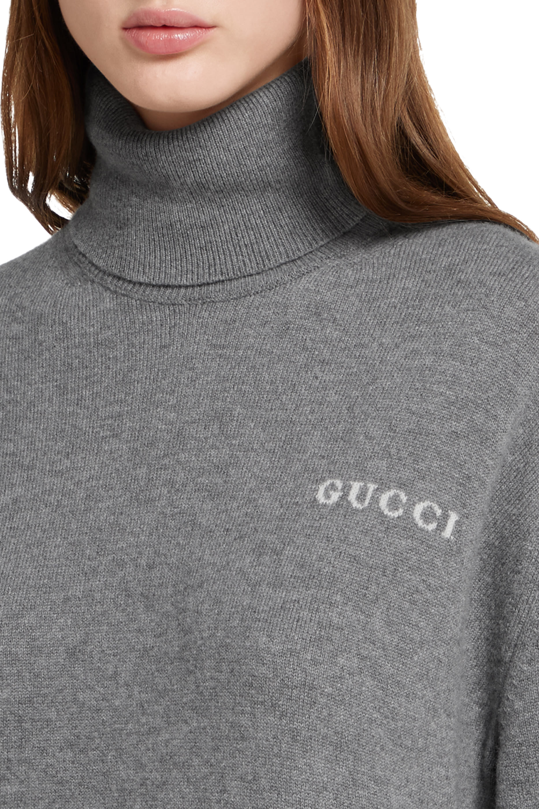 Intarsia Cashmere Turtleneck