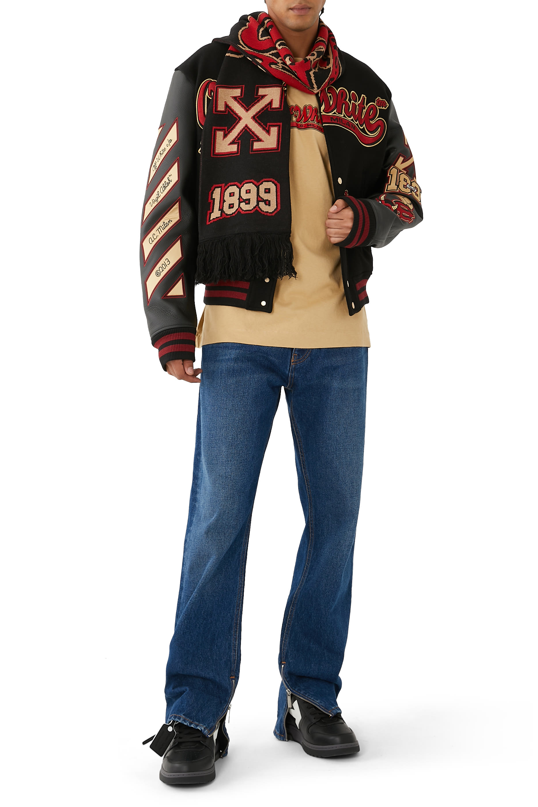 OW x A.C.Milan Logo T-Shirt