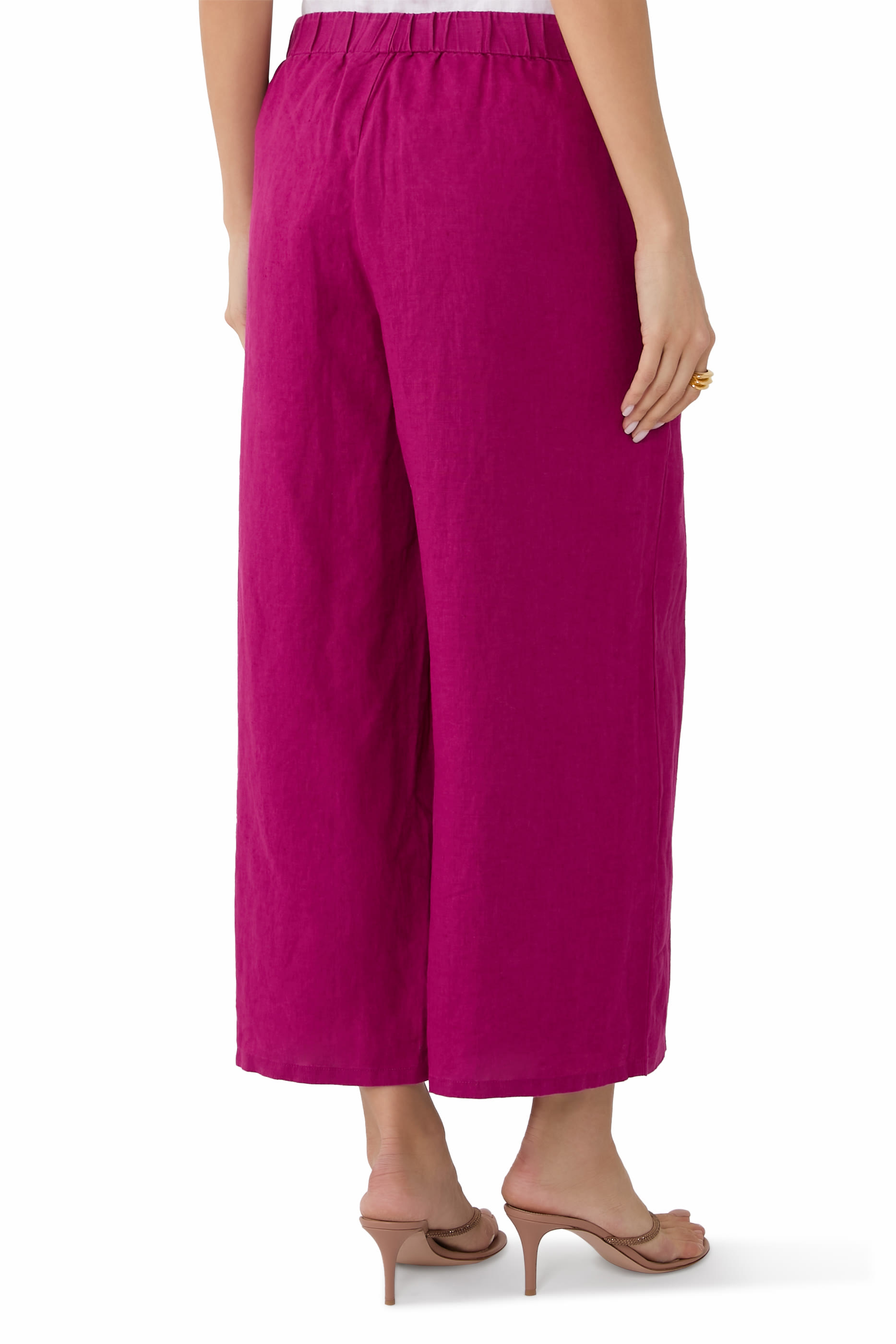Organic Linen Wide-Leg Pants