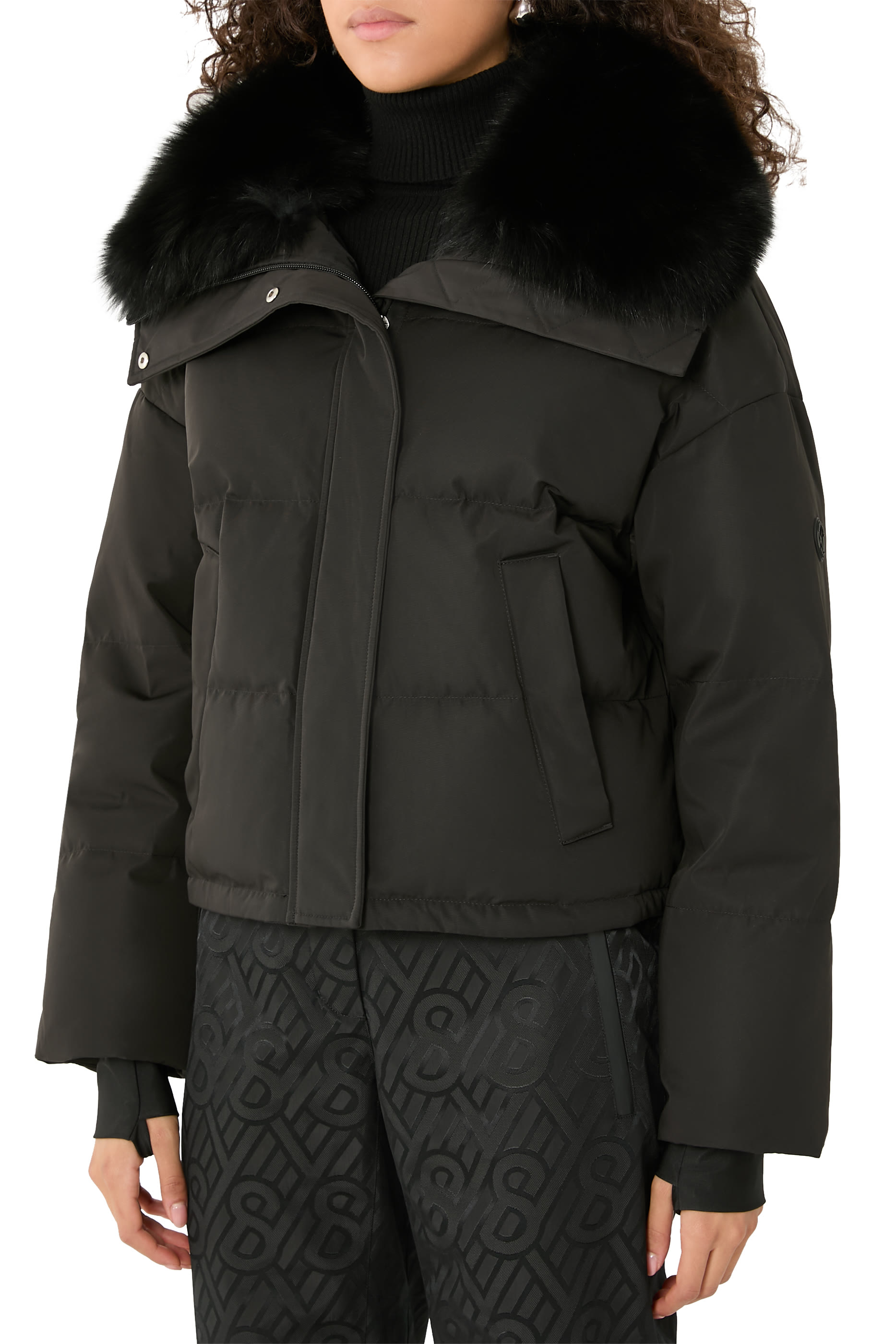  Ski Jacket with Fox Fur Hood 