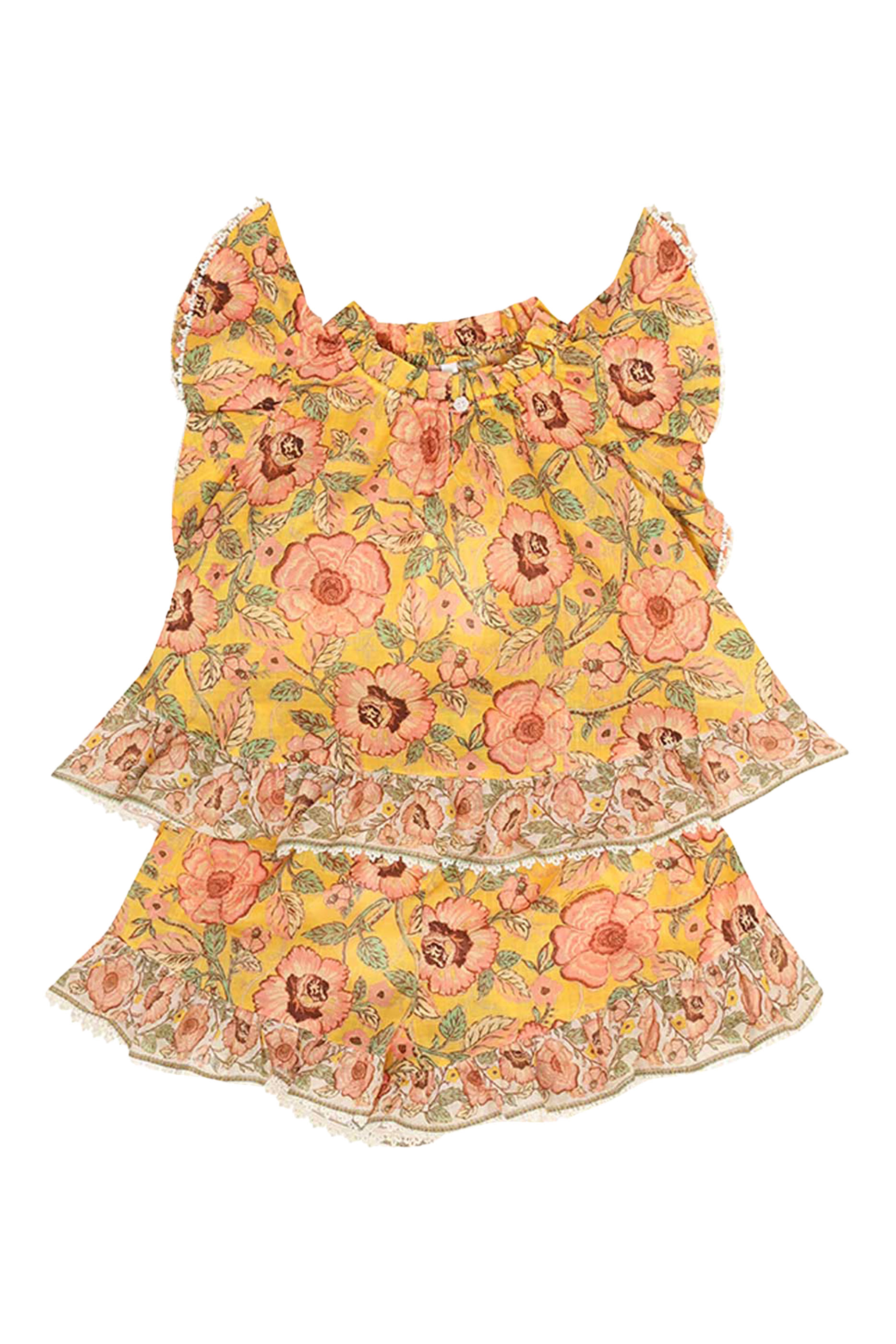 Kids Junie Frill Cotton Shorts