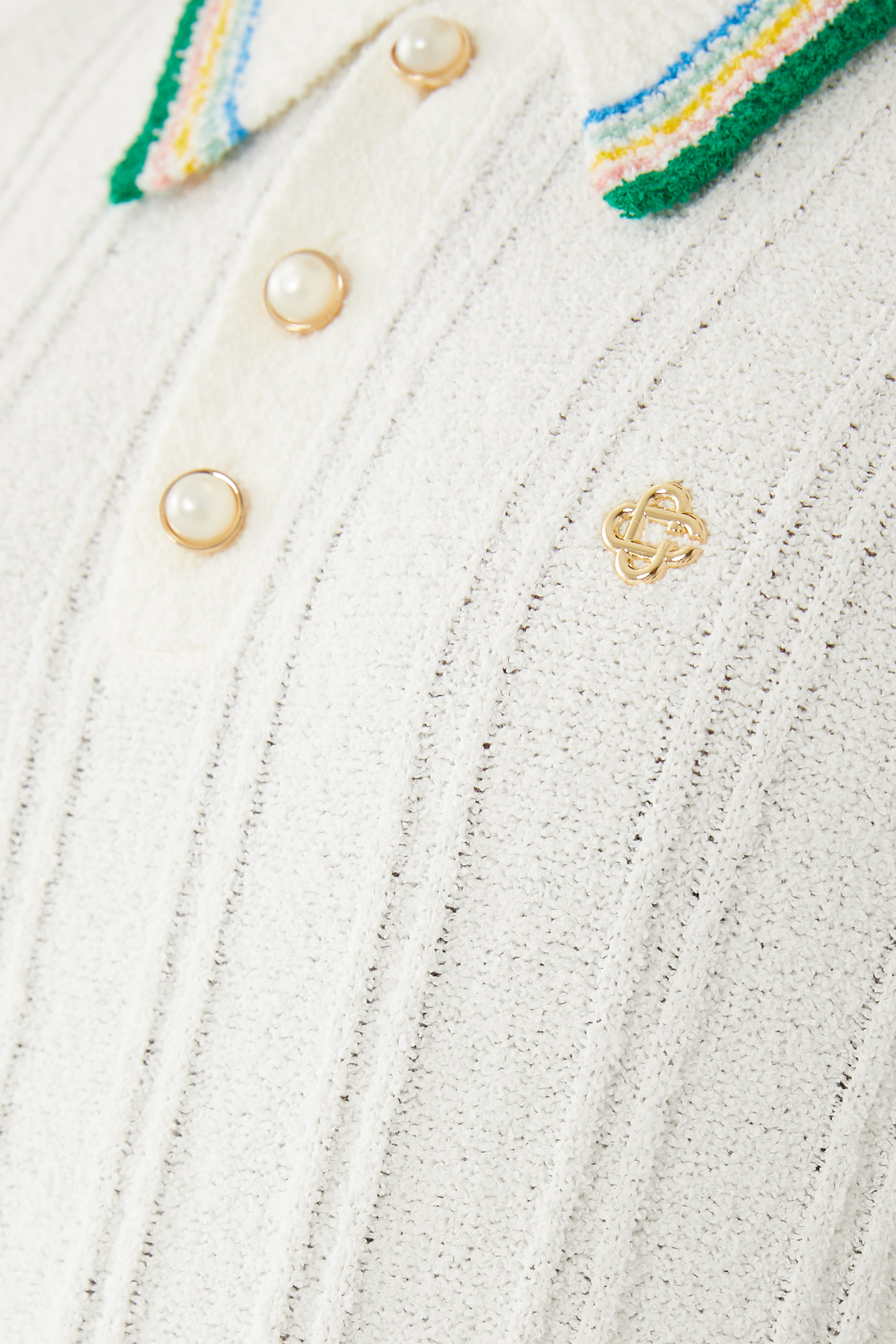 Rib Boucle Polo Shirt