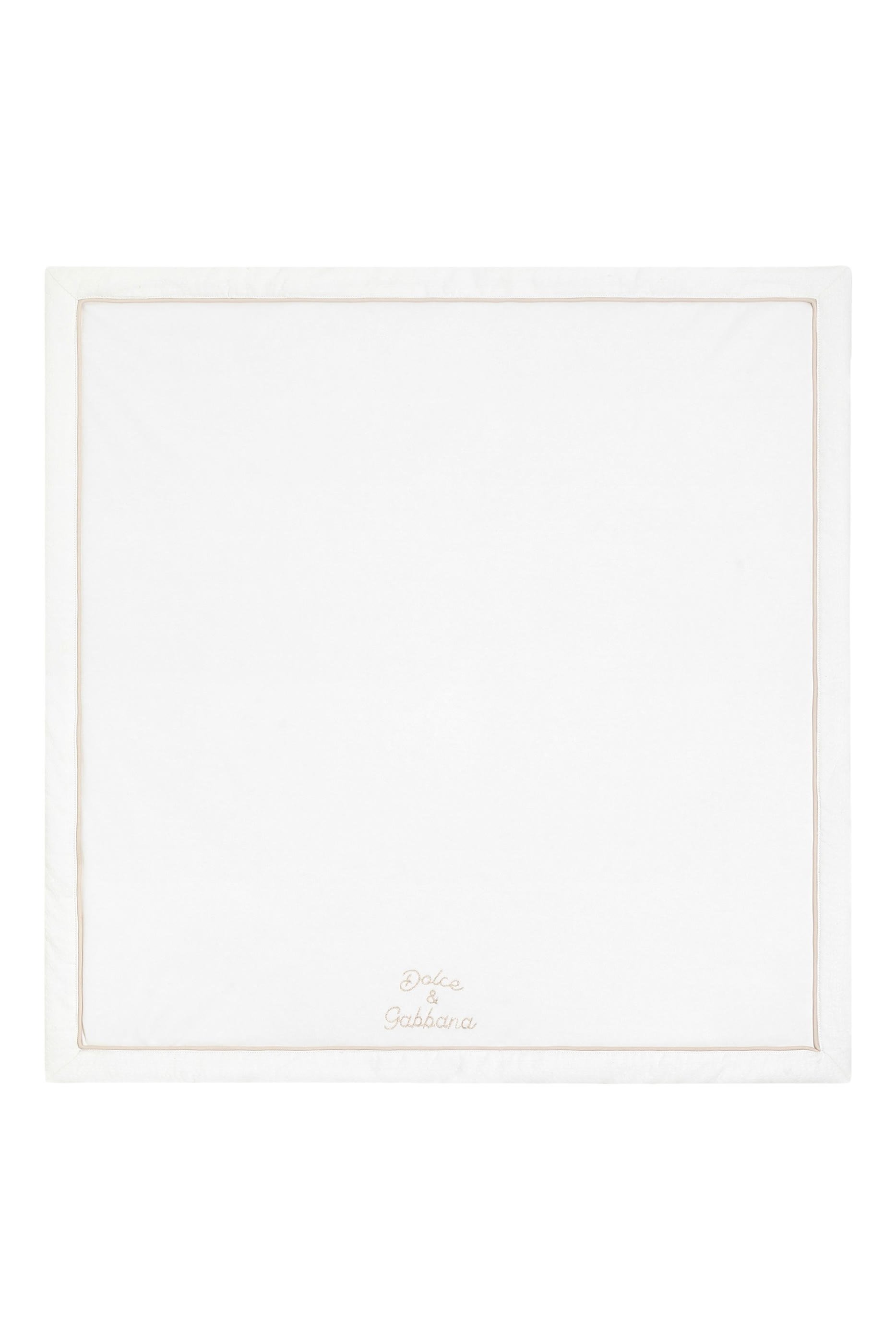 Kids Logo Embroidered Interlock & Linen Blanket