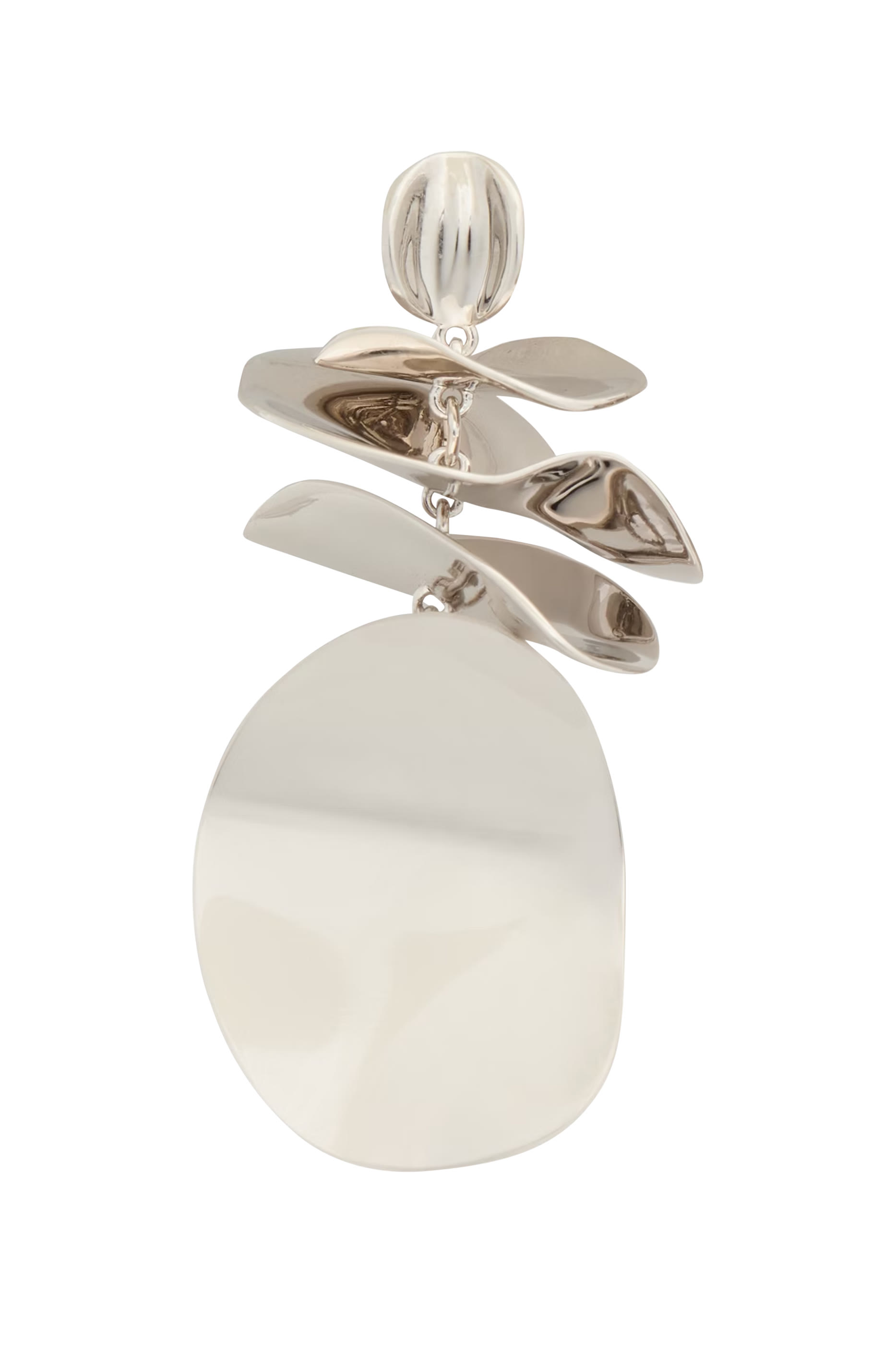 Snack Time Statement Earrings, Plated Metal, Titanium Posts & Cubic Zirconia