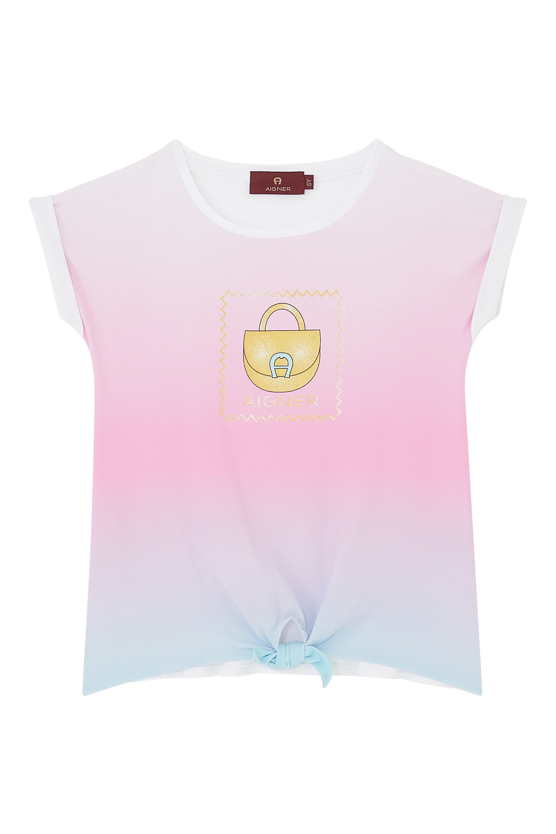 Kids Logo Print Knot T-Shirt