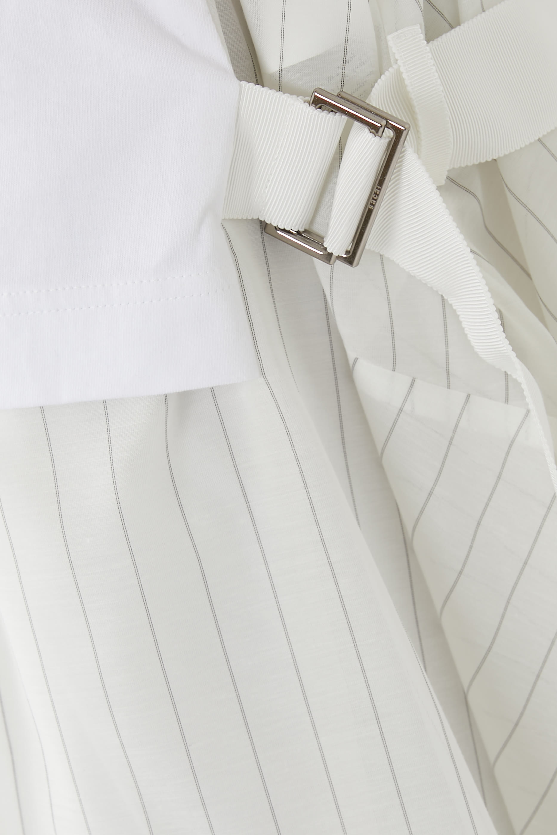 Spun Organza x Cotton Jersey Dress