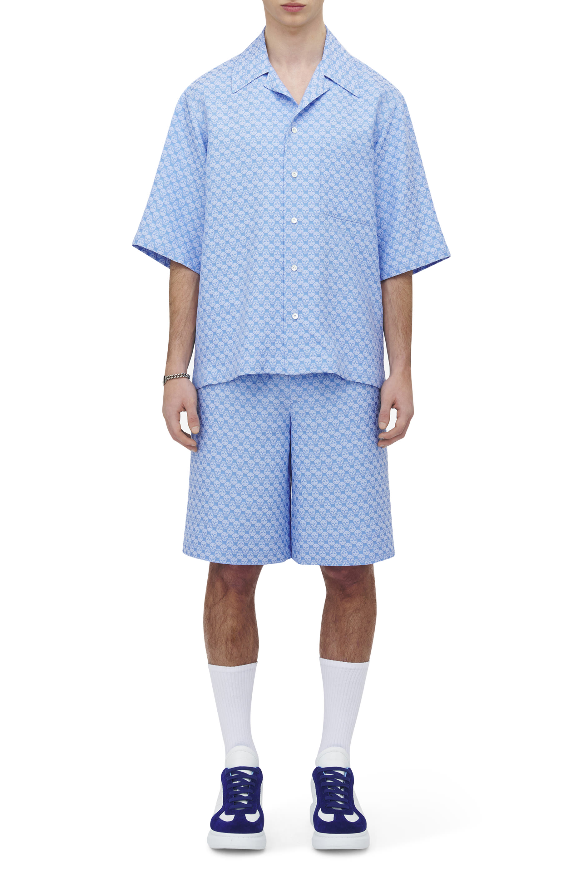 Skull Jacquard Hawaiian Shirt