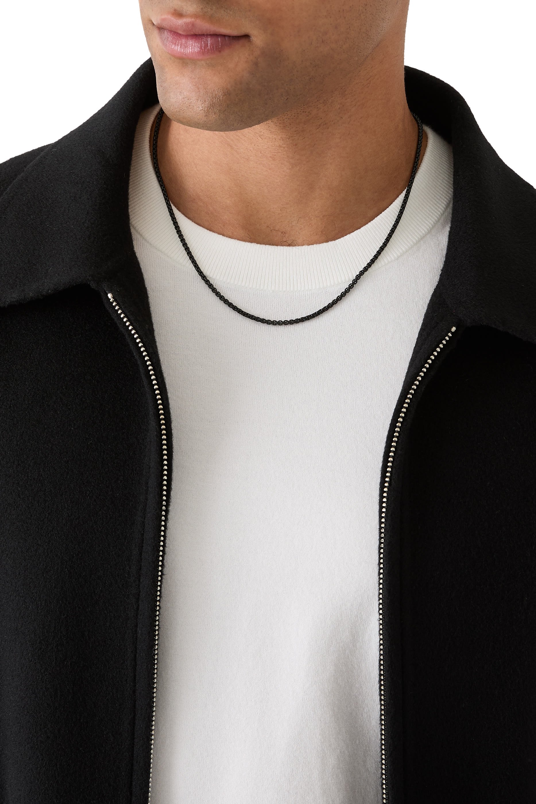 Box Chain Necklace, Stainless Steel