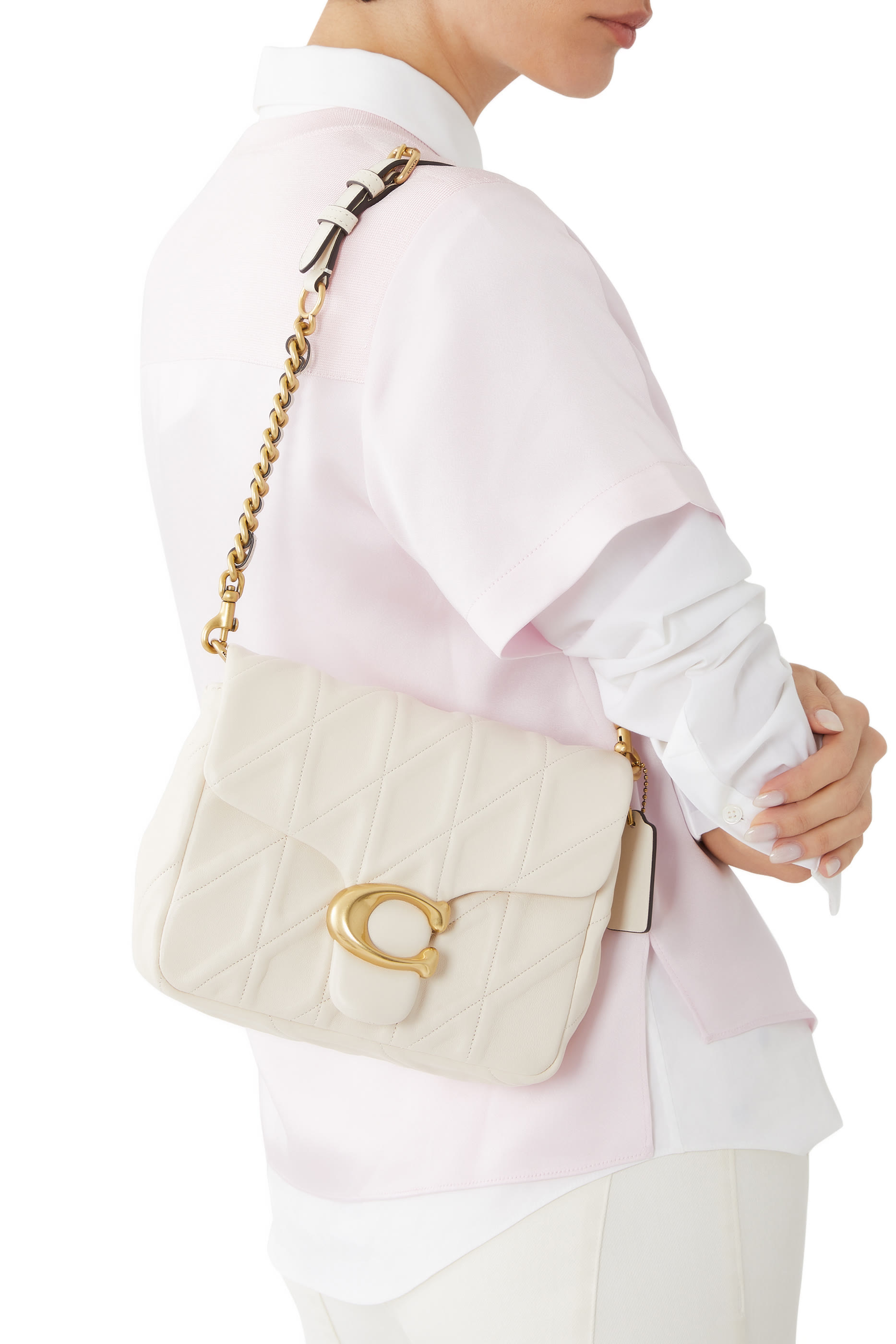 Times Square Tabby Shoulder Bag 17 with Quilting