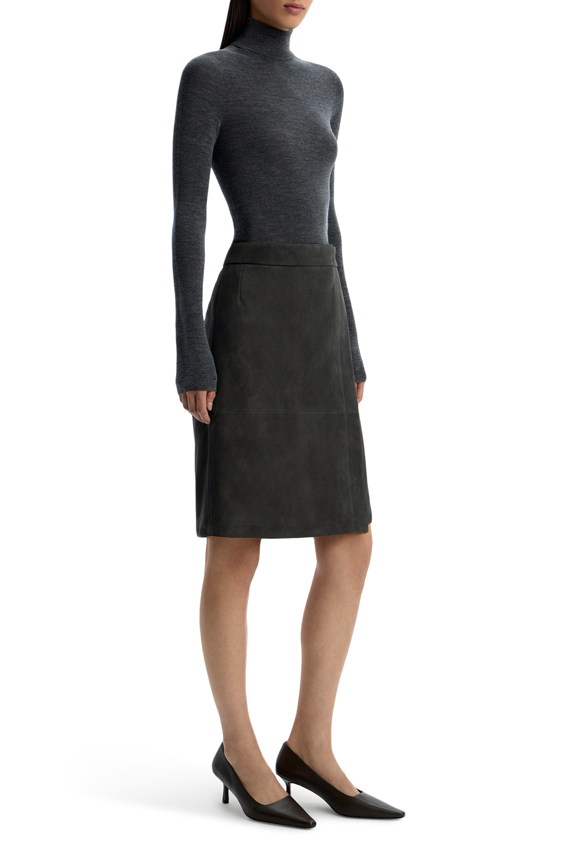 Ribbed Merino Turtleneck