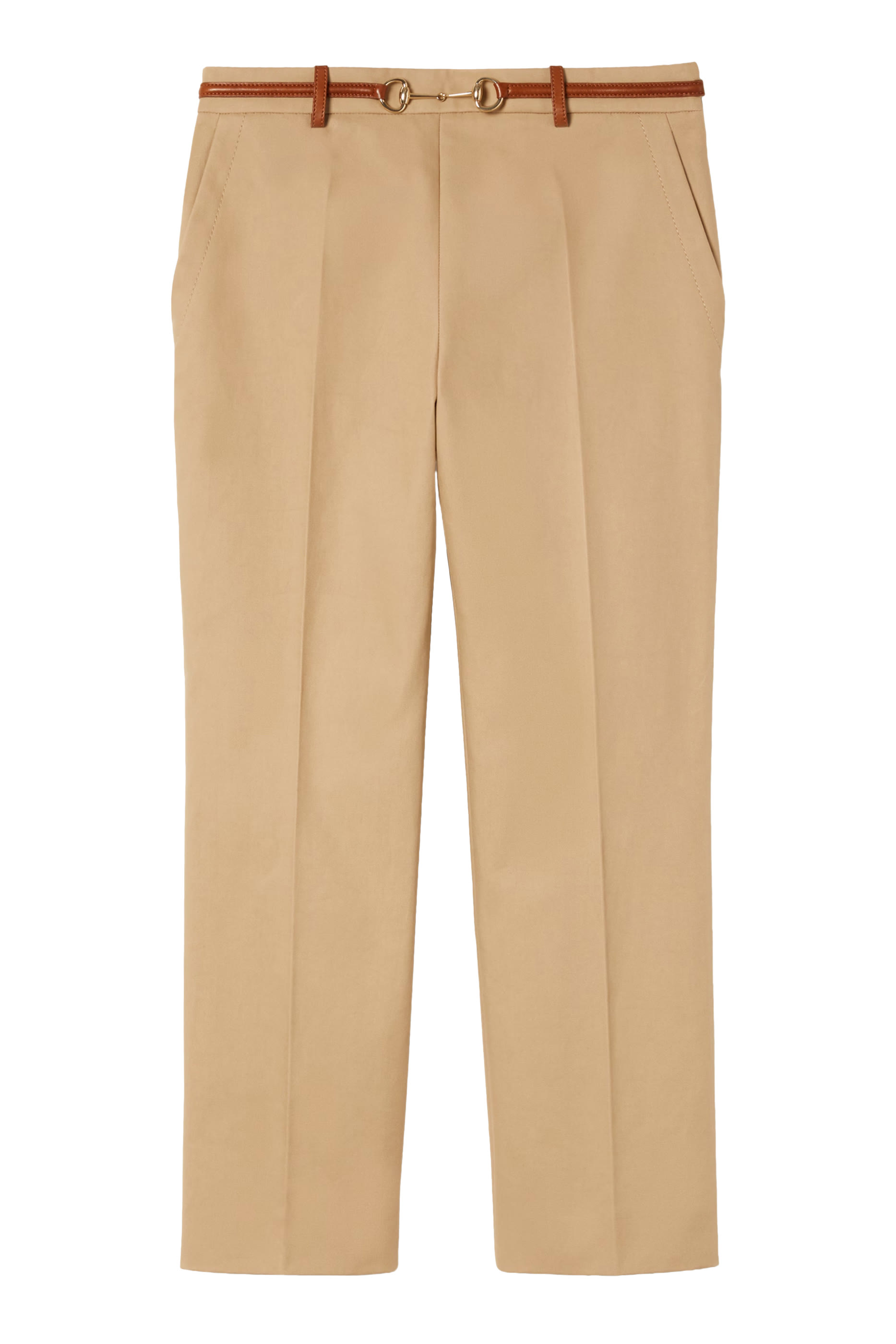 Cotton Drill Pants with Horsebit